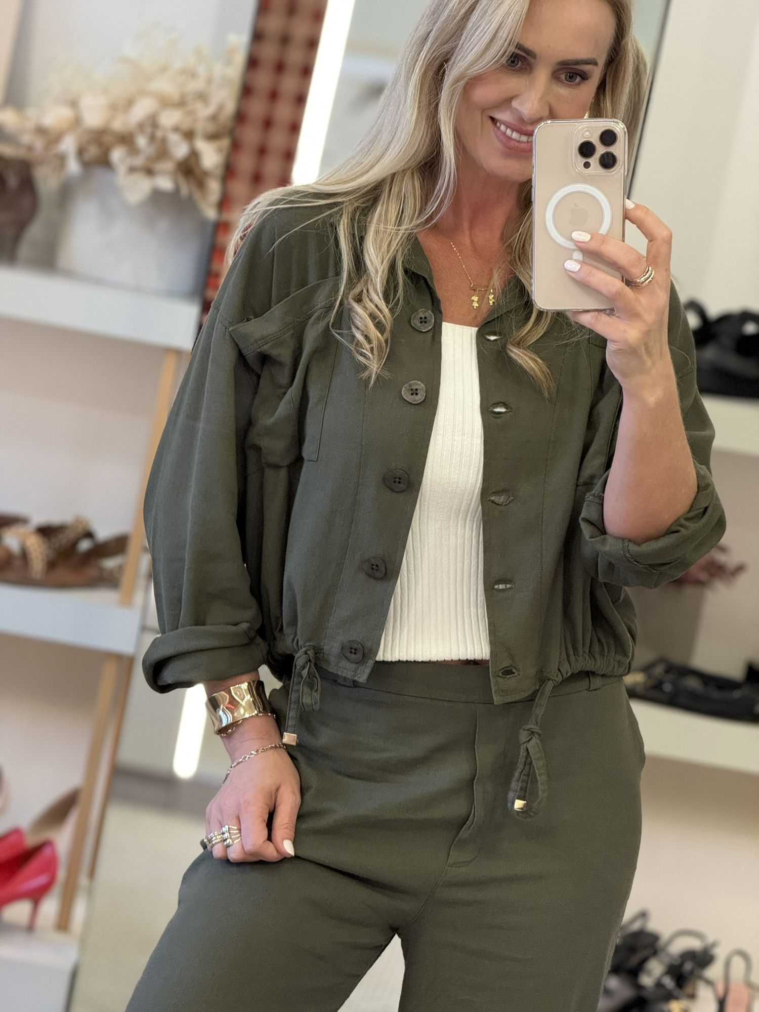 Jaqueta Biamar Com Ajuste Na Barra Verde 1907 