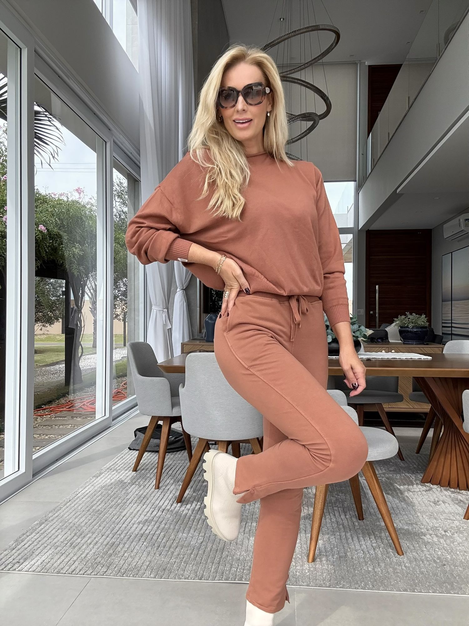 Blusa A benção Básica 100% Algodão Marrom 0205