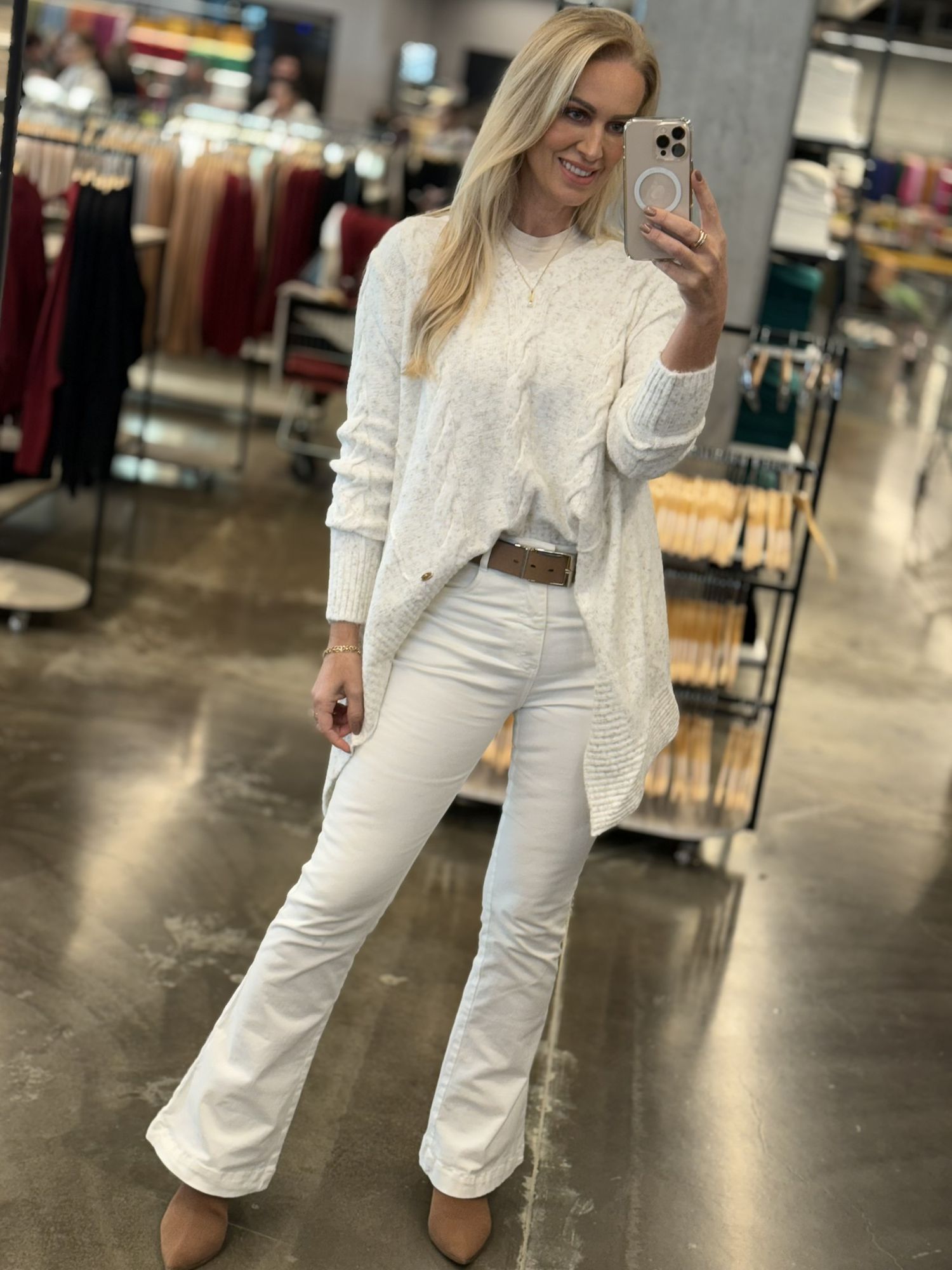 Blusa Biamar Ampla De Pontas Off White 1207