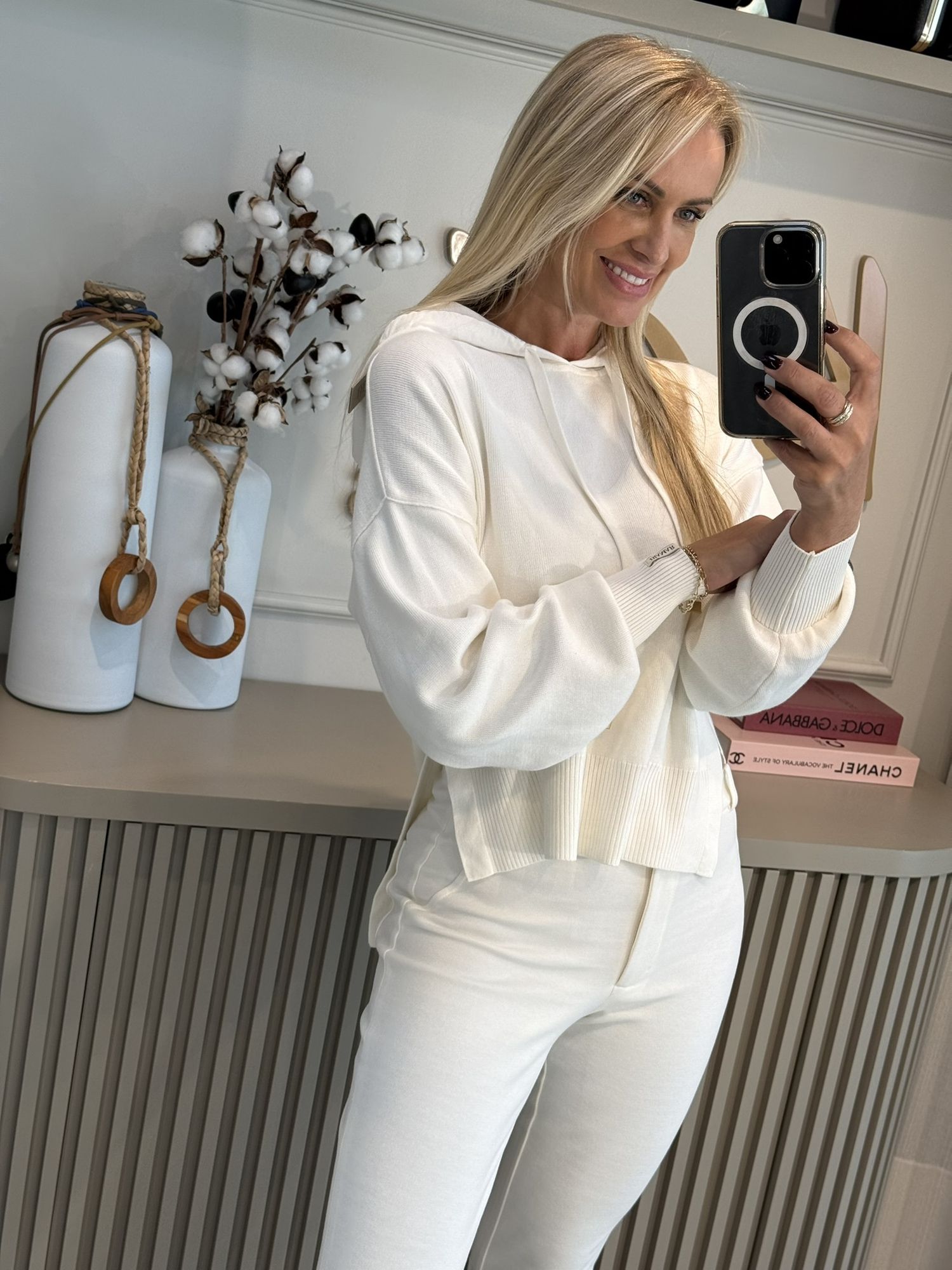 Blusa Biamar Mullet com capuz off 02/05 