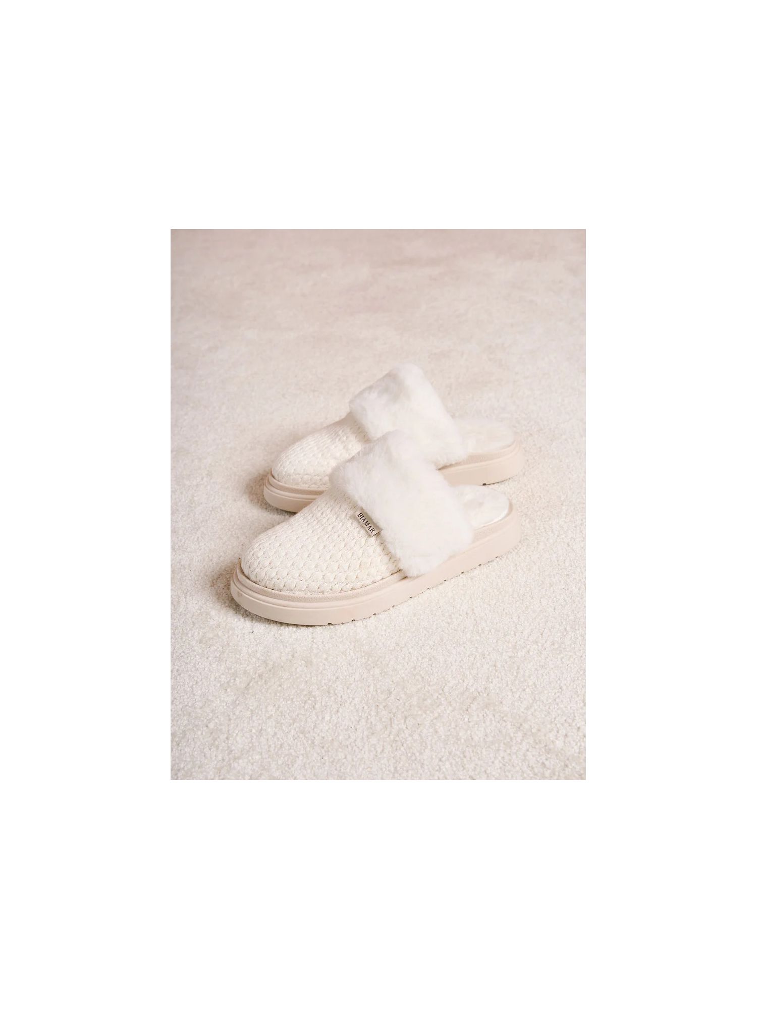 Pantufa Biamar Com Pele Branco