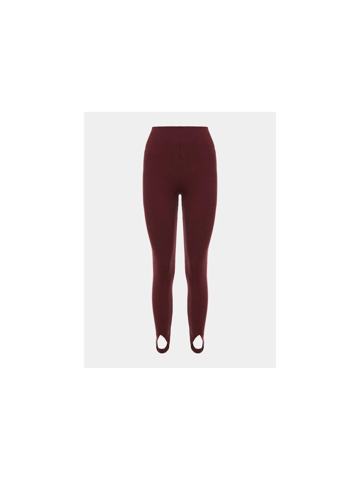 Calça Fuso Canelada Bordo