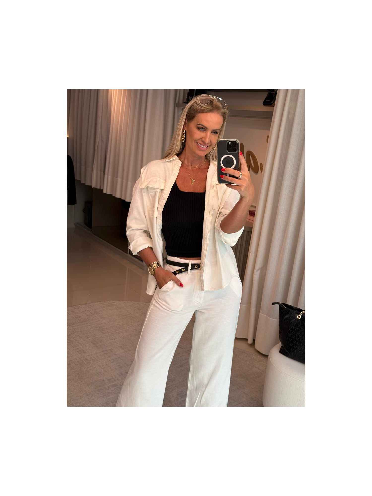 Camisa Biamar de Sarja Off White 