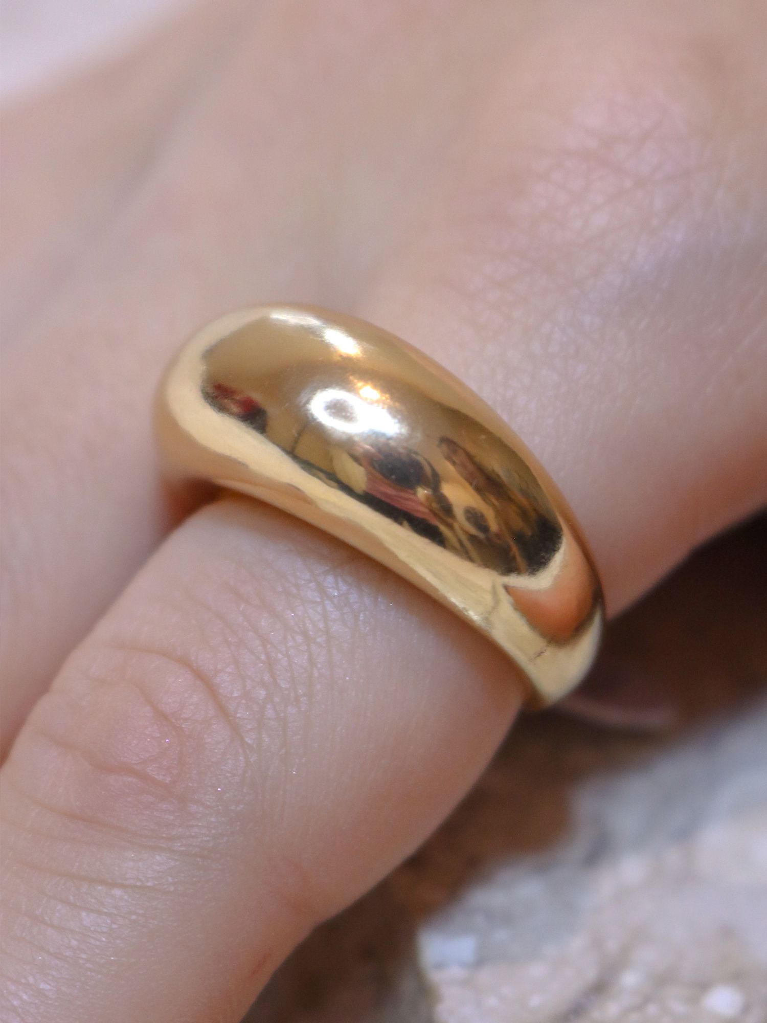 Anel bold dourado - MISS MODA BIJU