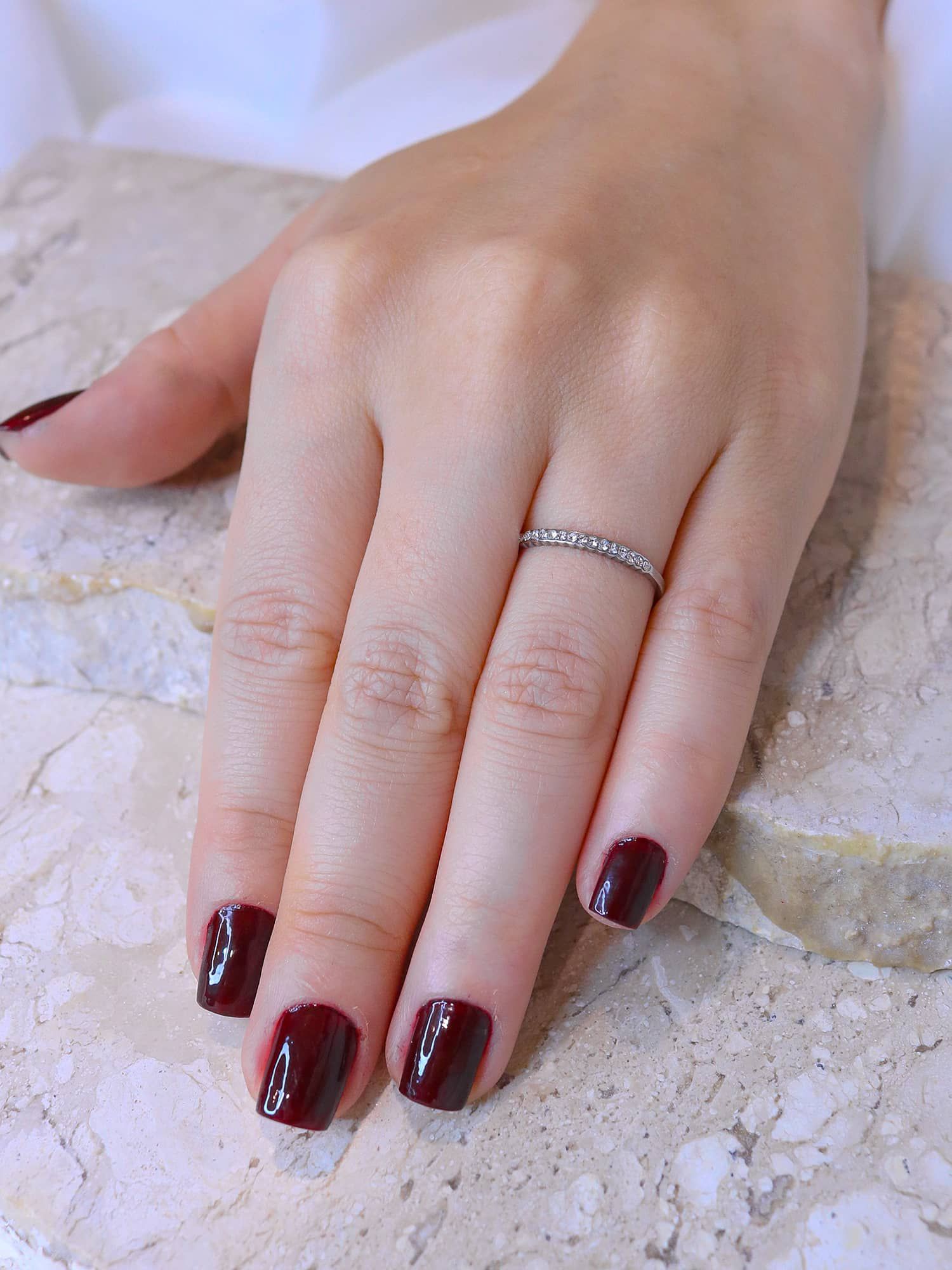 Anel strass prata - MISS MODA BIJU