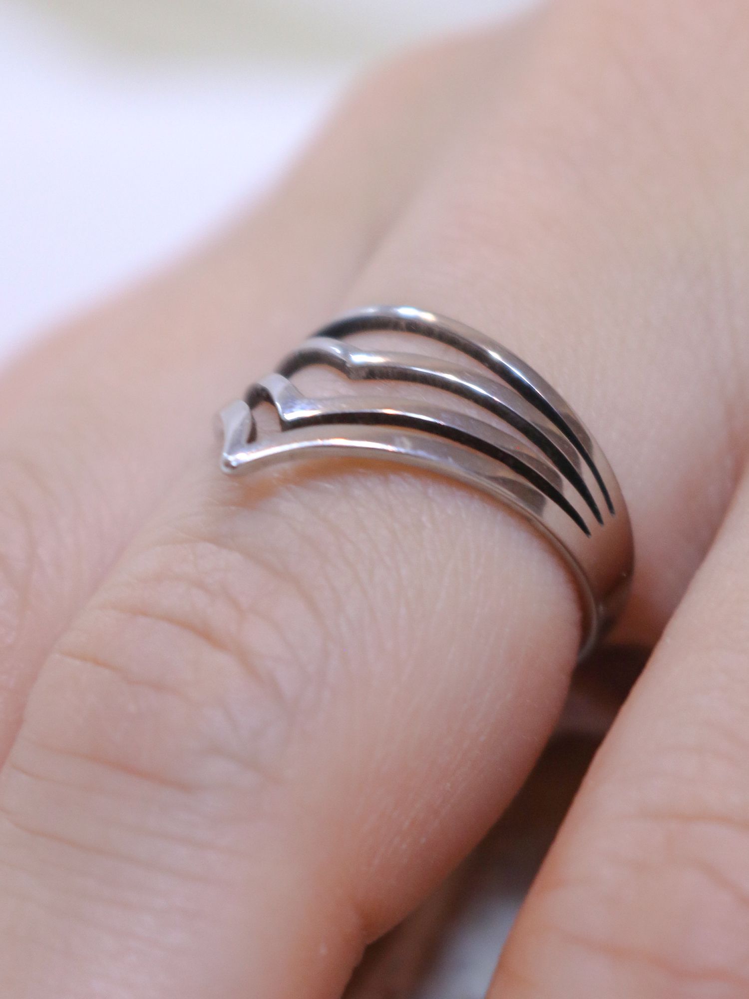 Anel Triângulo Triplo - MISS MODA BIJU