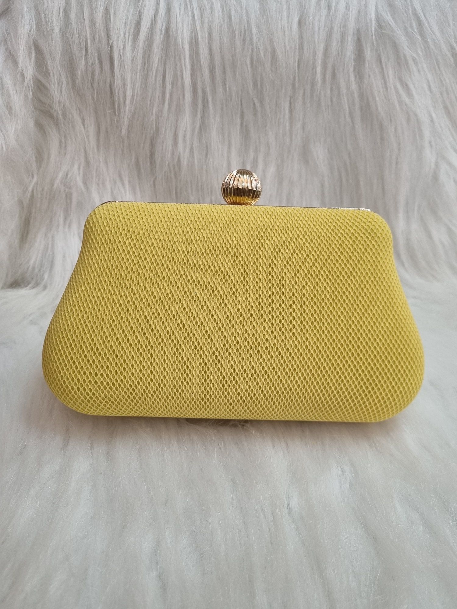 Clutch amarela - MISS MODA BIJU