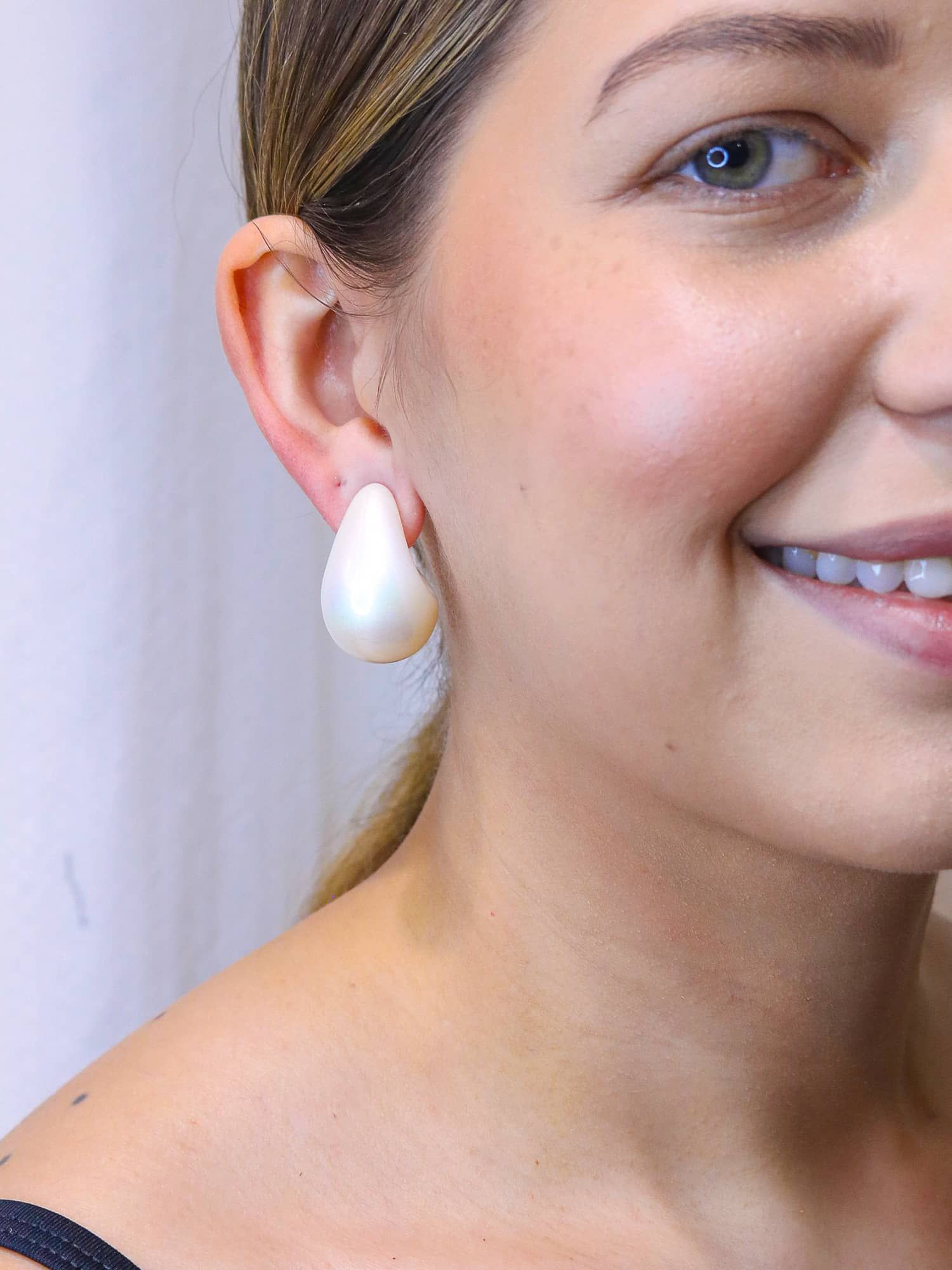 Brinco gota de pérola - MISS MODA BIJU