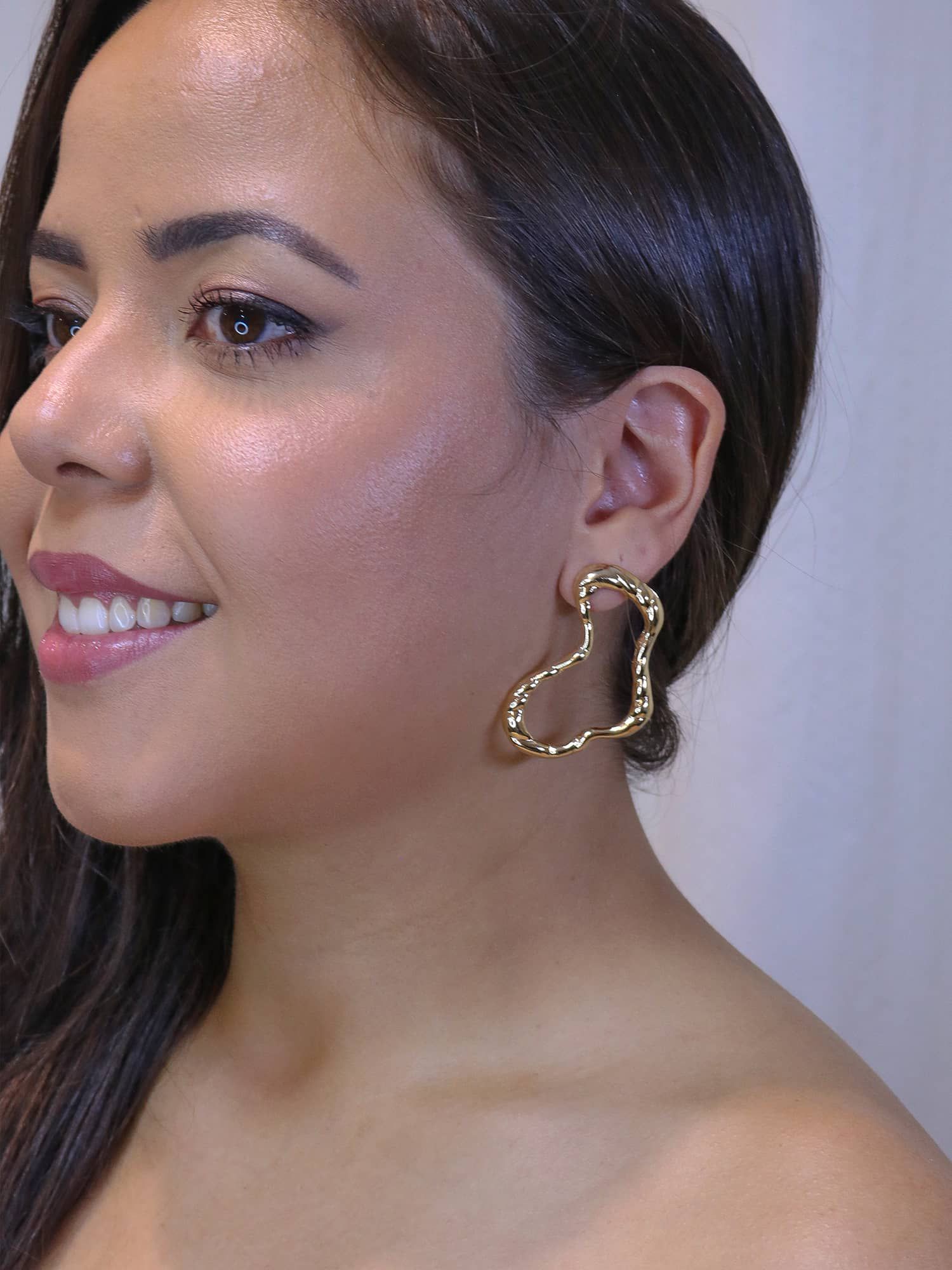 Brinco orgânico - MISS MODA BIJU