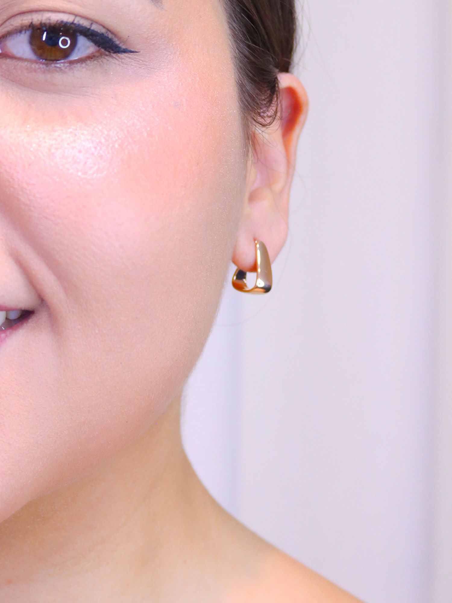 Argolinha triangular - MISS MODA BIJU