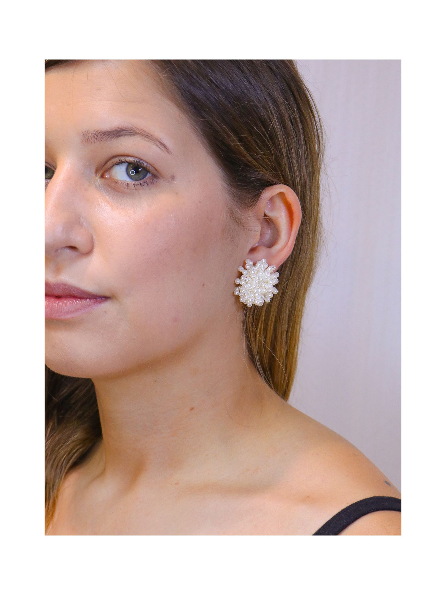 Brinco chuveirinho de miçanga - MISS MODA BIJU