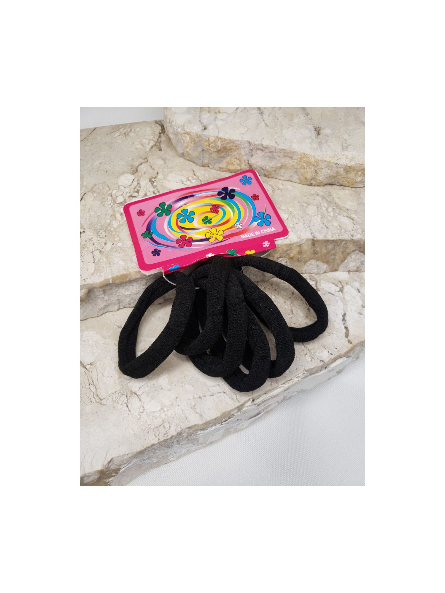 Elástico para cabelo simples preto - 6un - MISS MODA BIJU