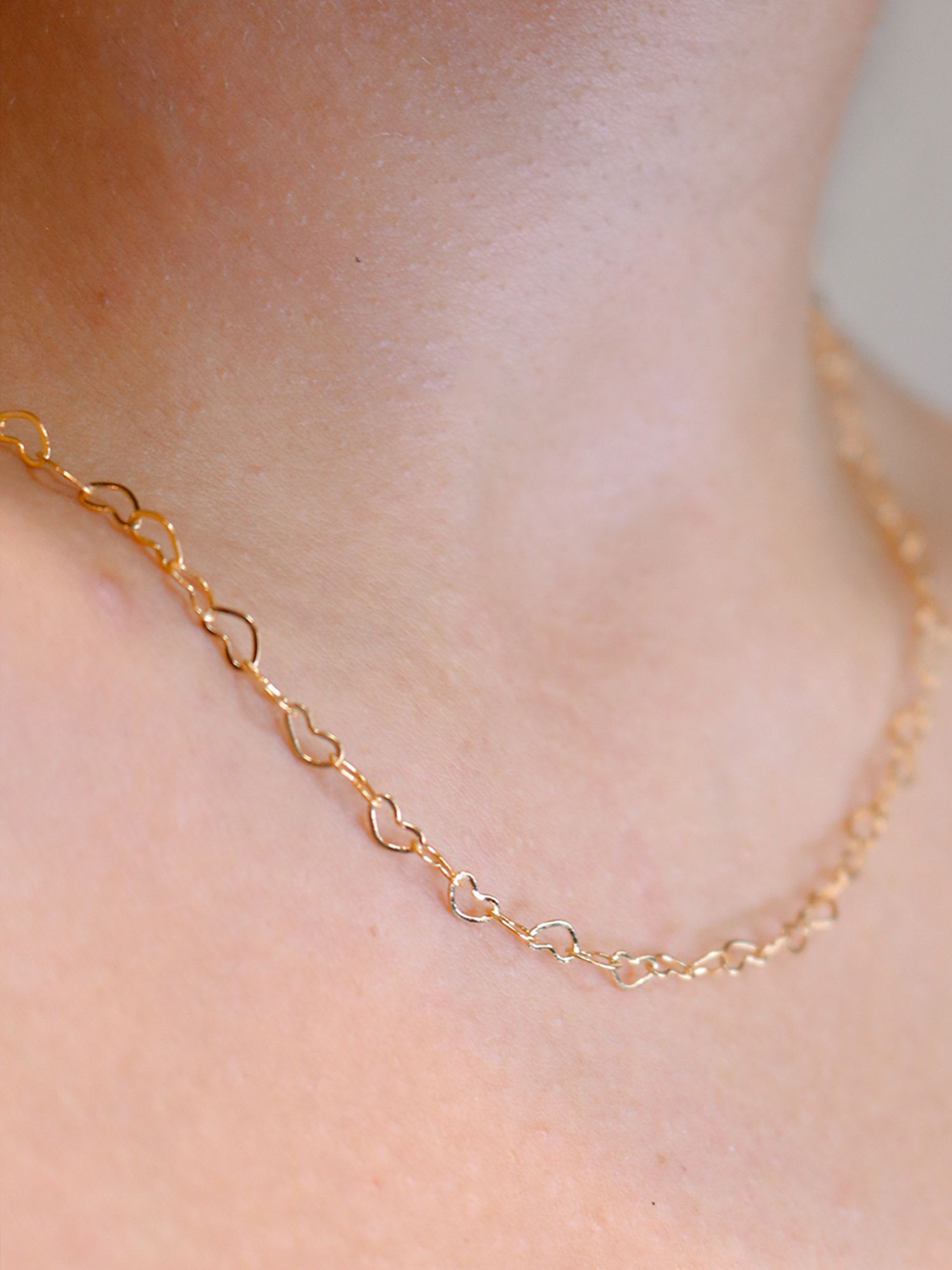 Colar Corrente de Corações - MISS MODA BIJU