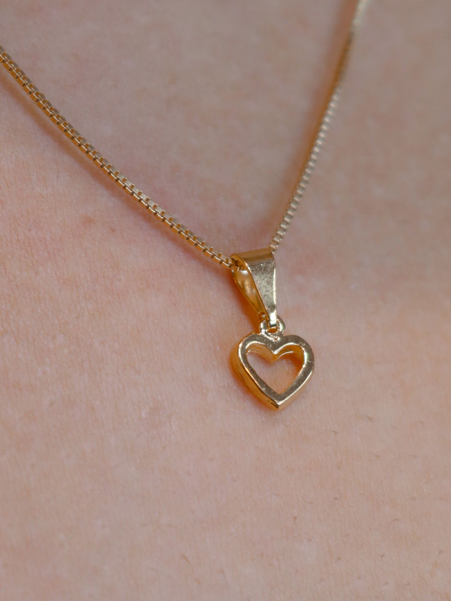 Colar Mini Coração Vazado - MISS MODA BIJU