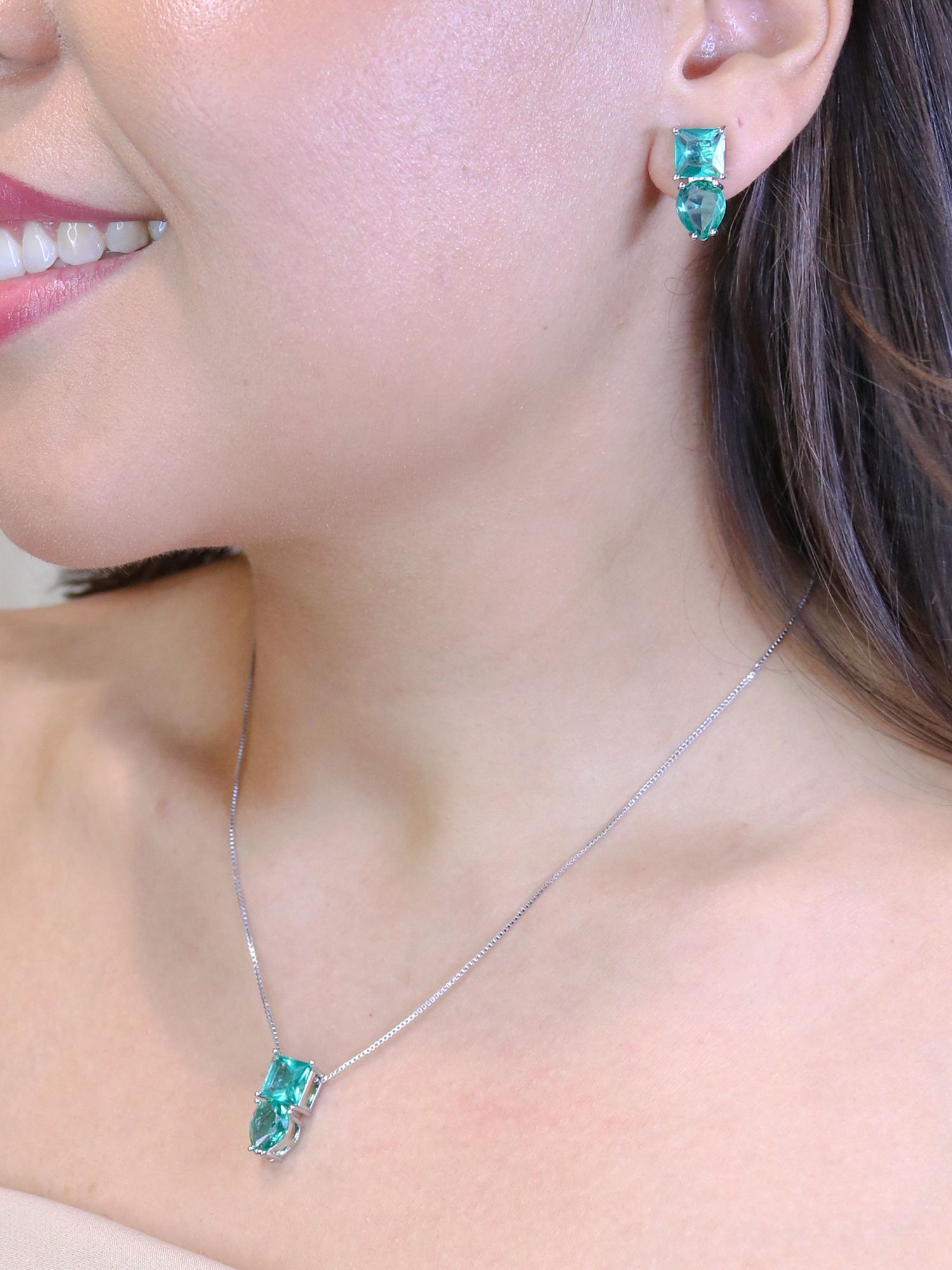 Conjunto cubo e gota - MISS MODA BIJU