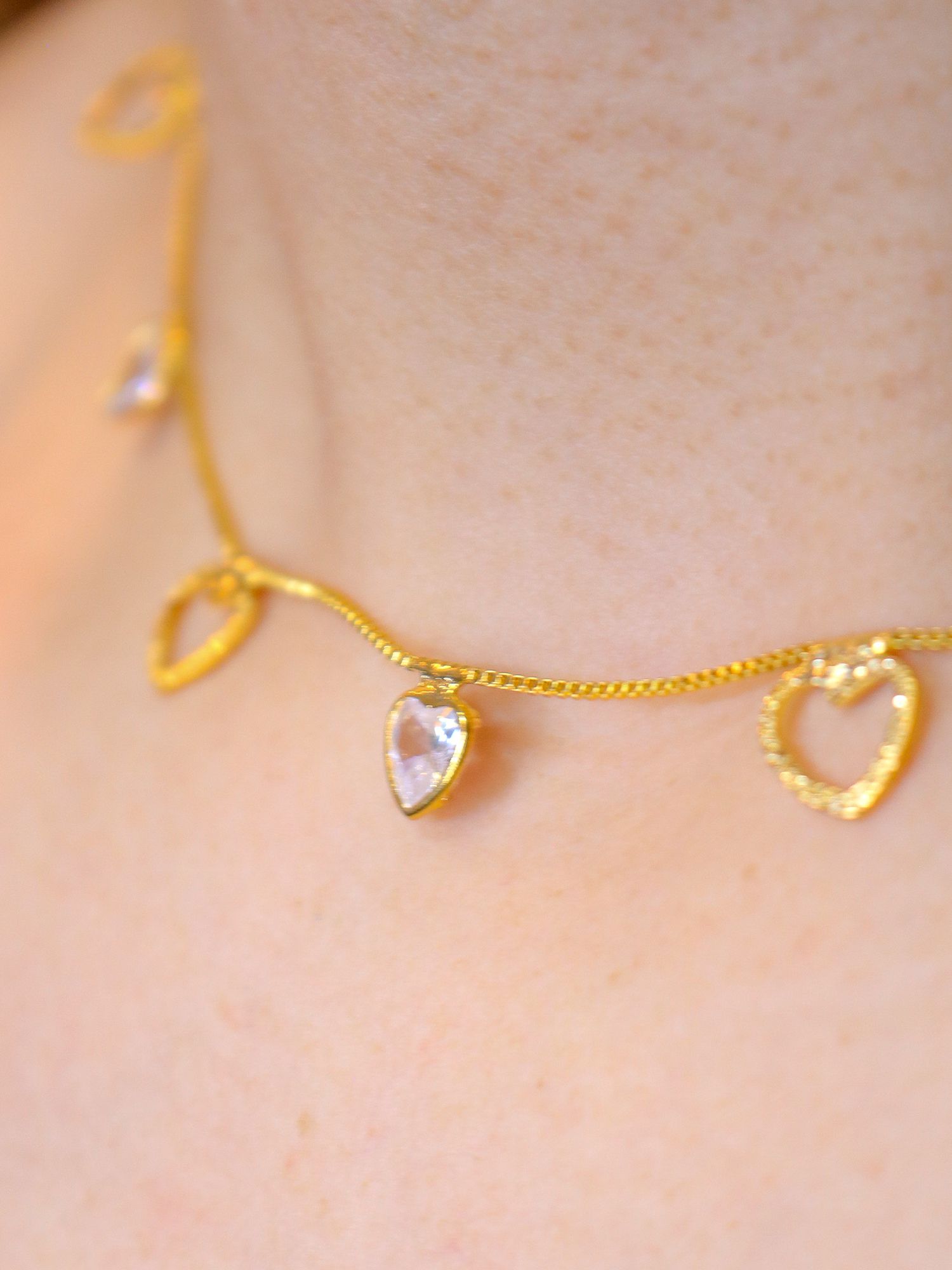 Colar 7 Corações - MISS MODA BIJU