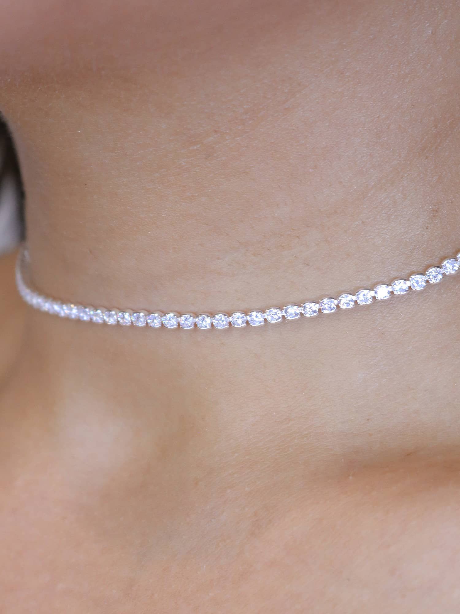 Colar riviera folheado a prata - MISS MODA BIJU