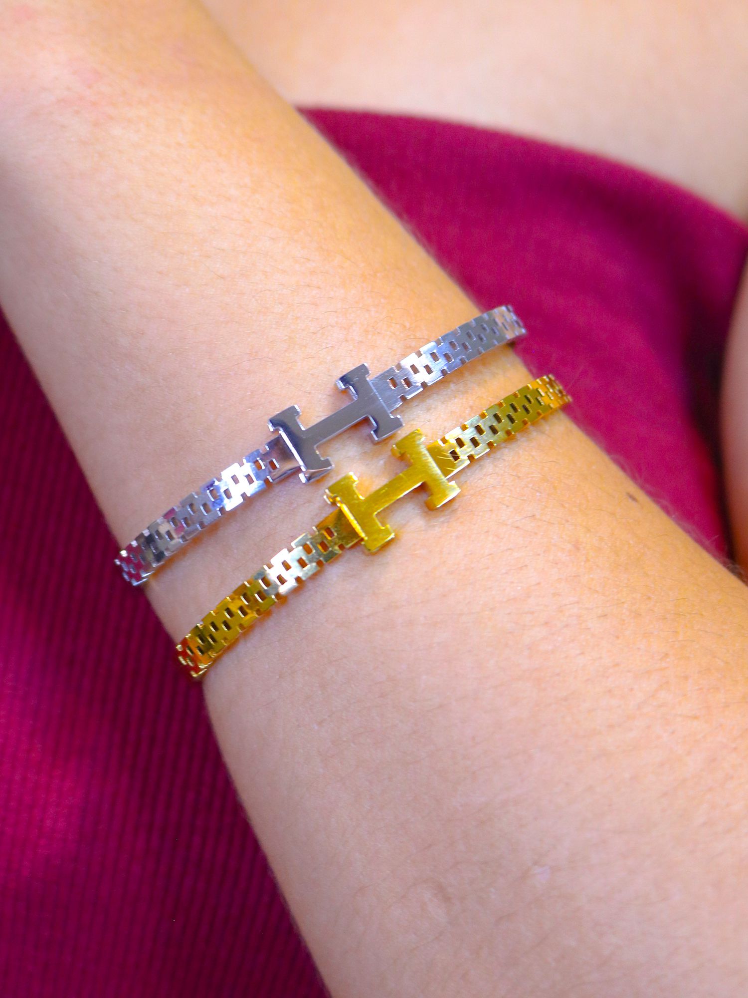 Bracelete H - MISS MODA BIJU