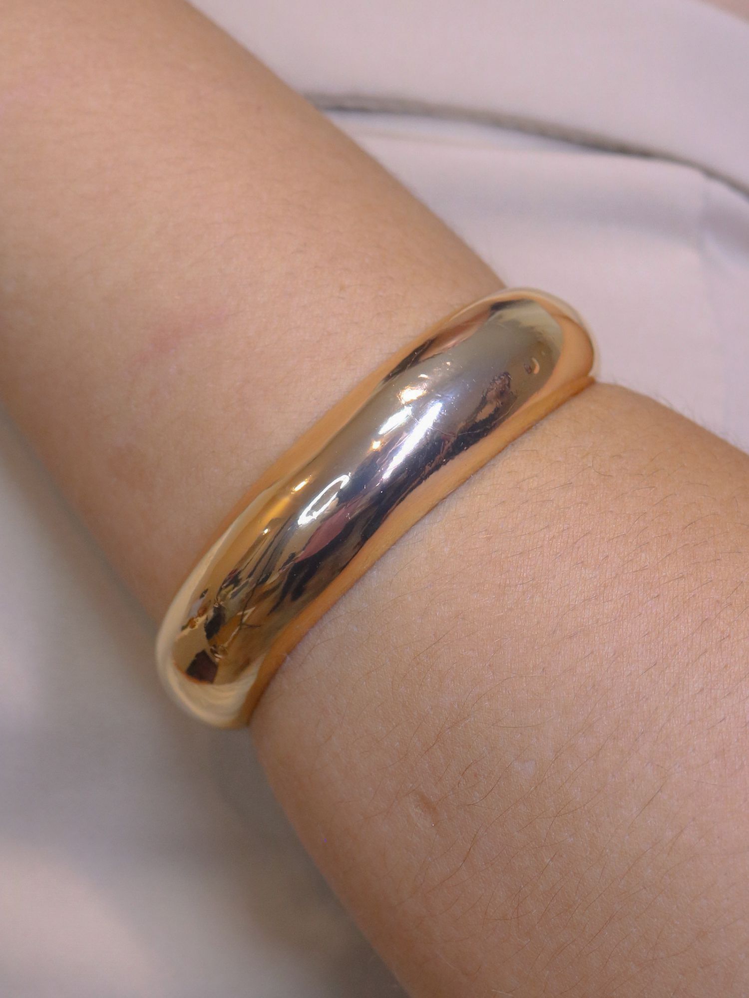 Bracelete liso bold - MISS MODA BIJU