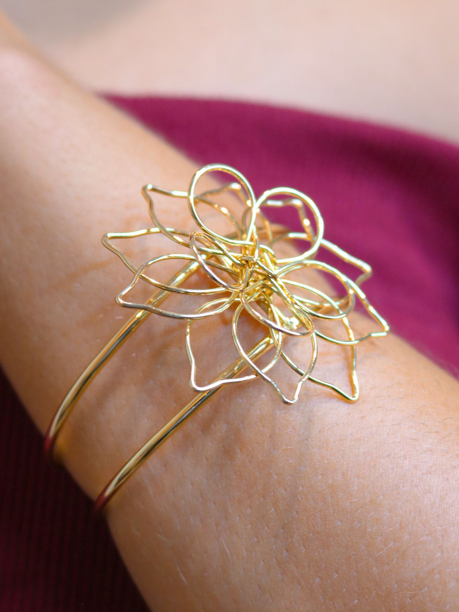 Bracelete flor - MISS MODA BIJU