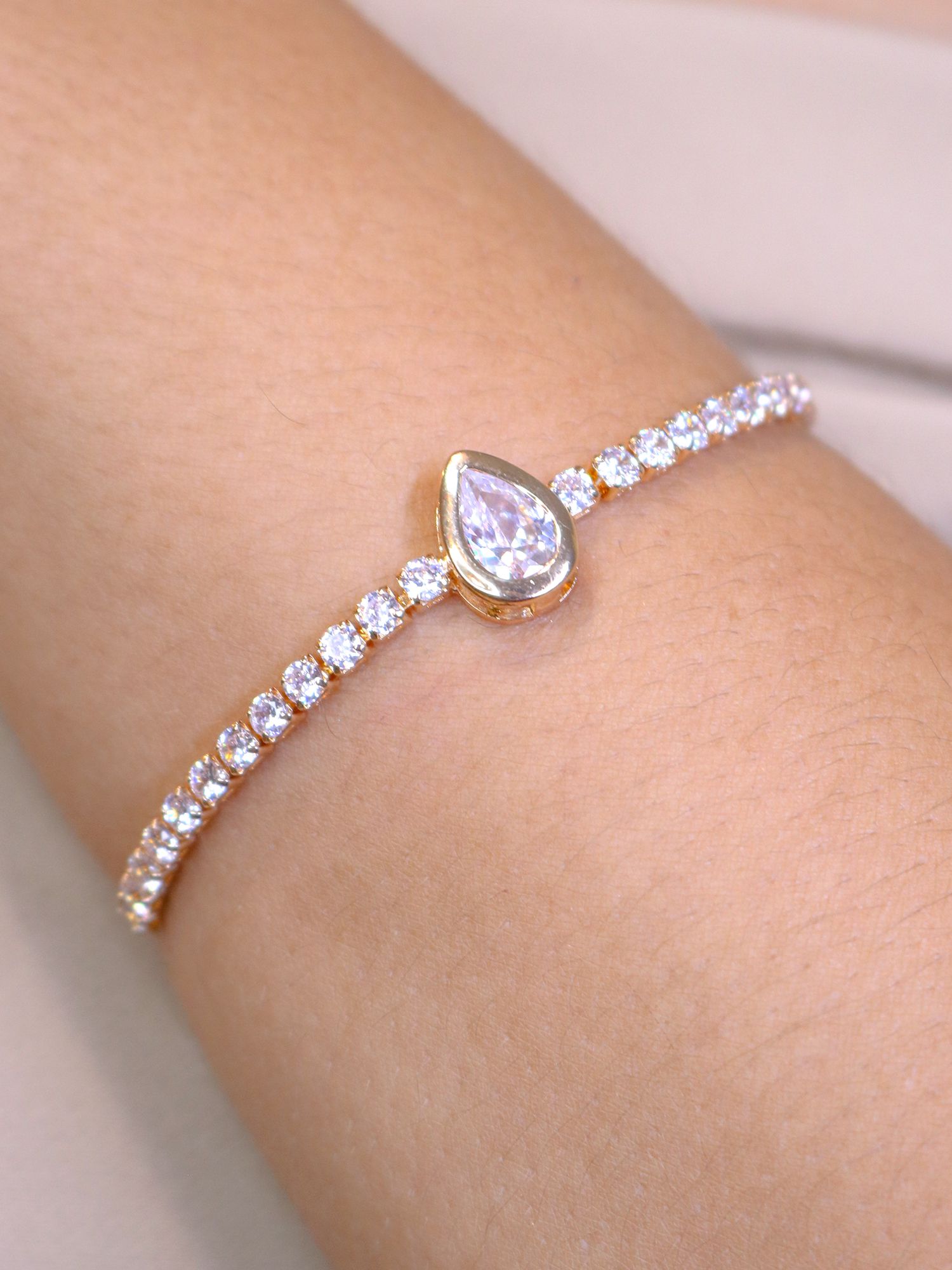 Pulseira gota zircônia - MISS MODA BIJU