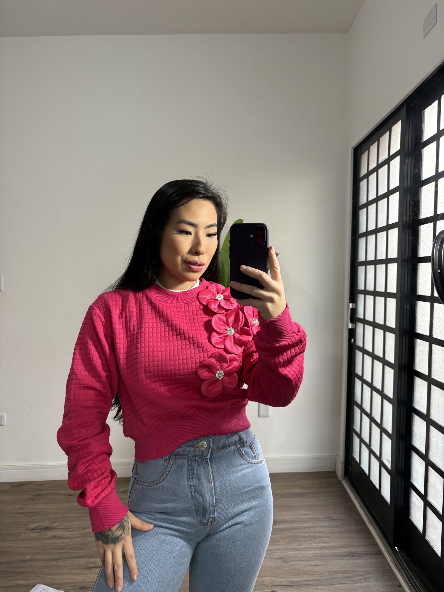 Moletom Flor Mavie 8240- pink