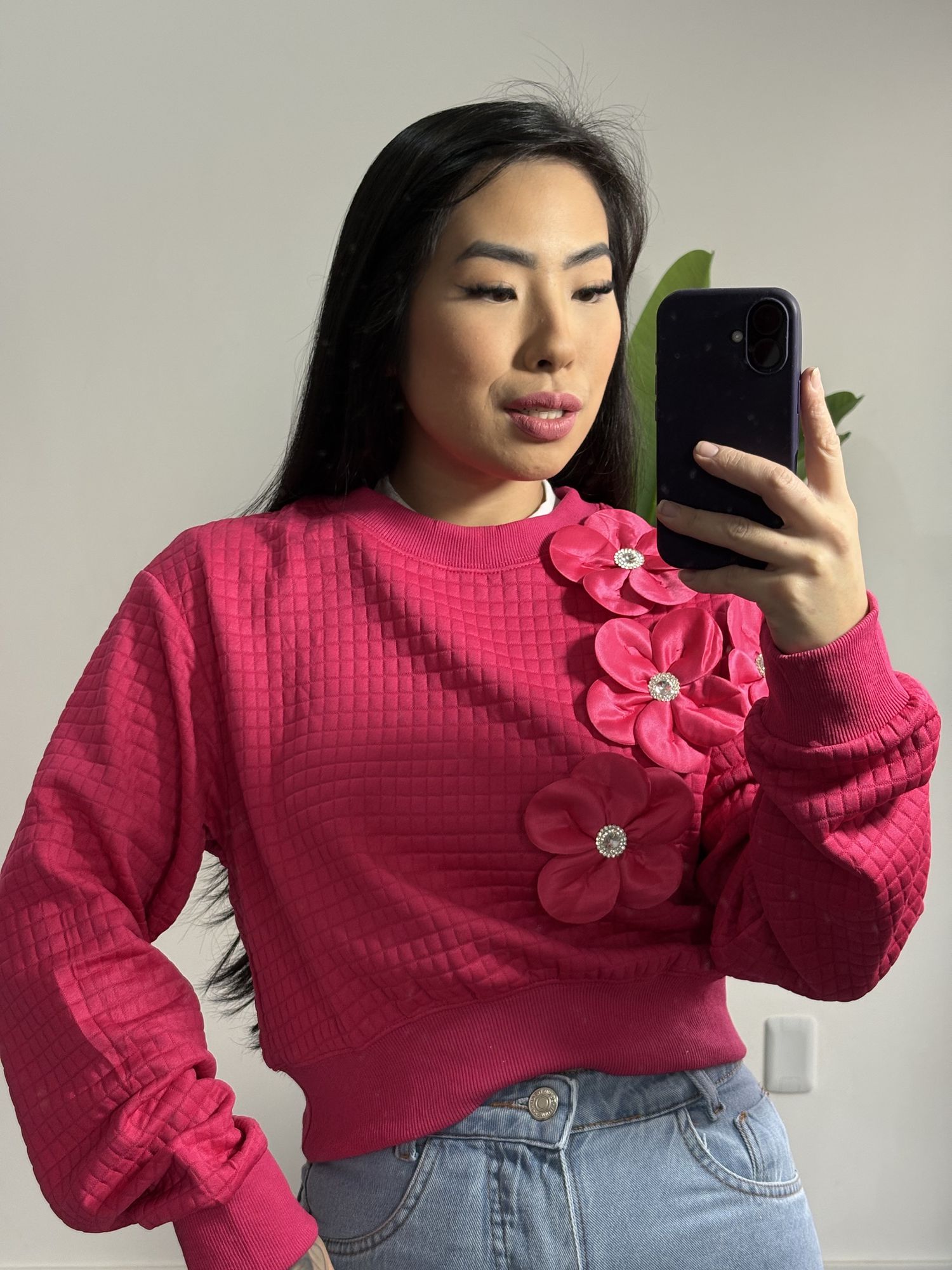 Moletom Flor Mavie 8240- pink
