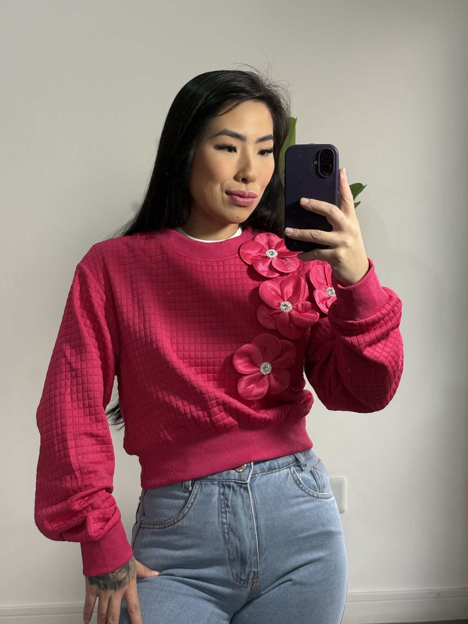 Moletom Flor Mavie 8240- pink