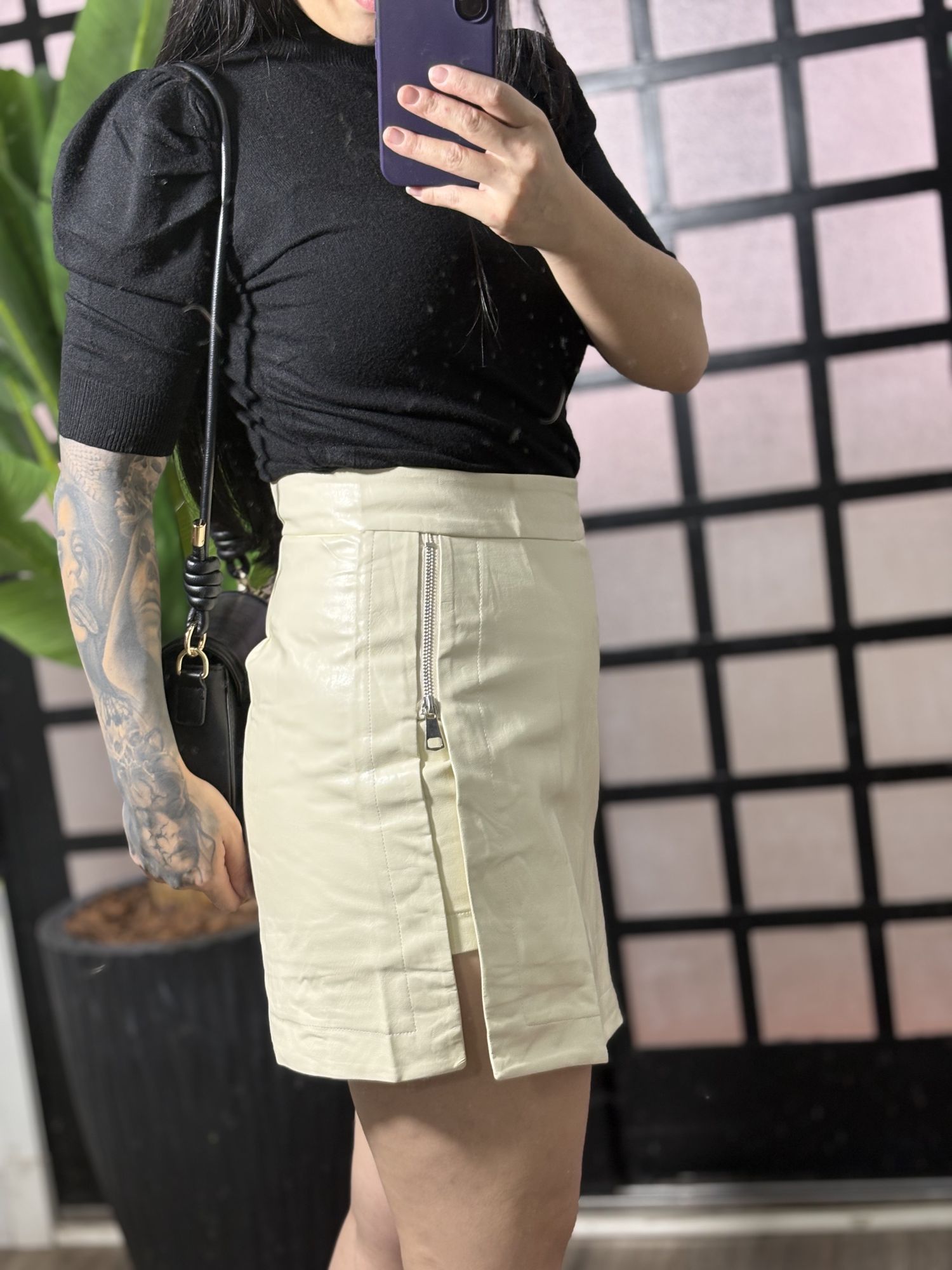 Short saia courinho Luzia 2256- Offwhite
