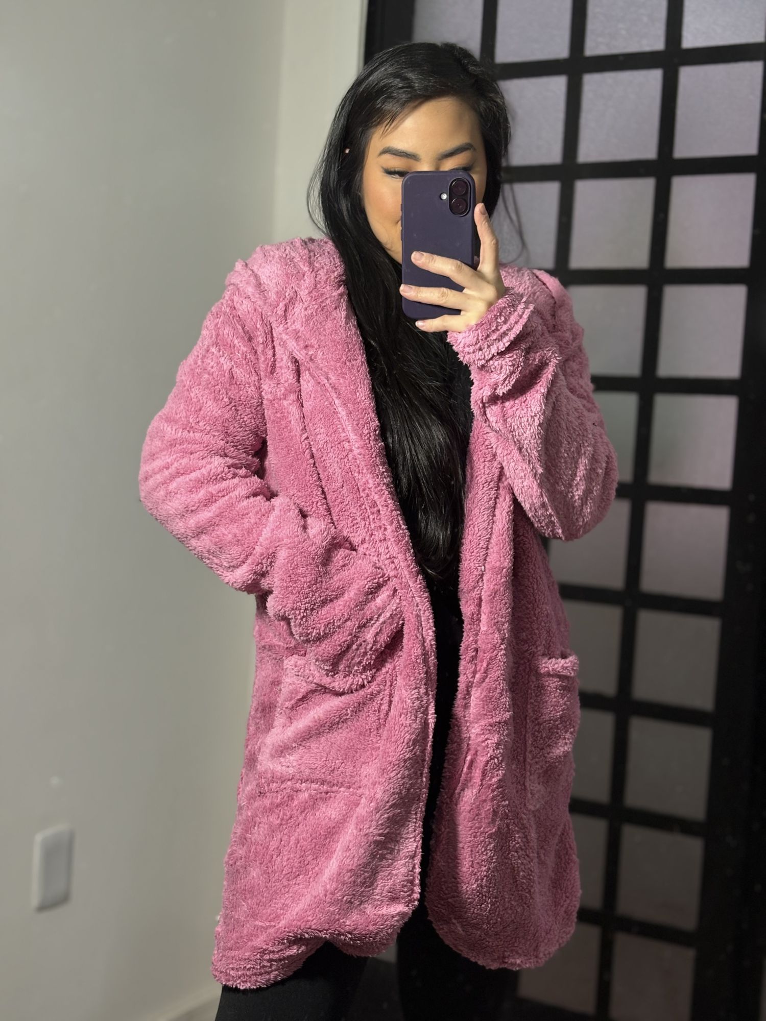 Casaco teddy luciana 3169- rosa