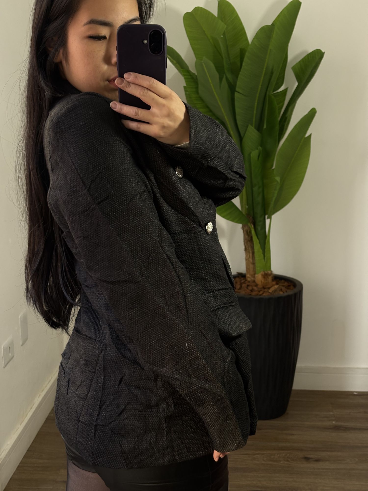 Blazer tweed Diana 6240-Preto 