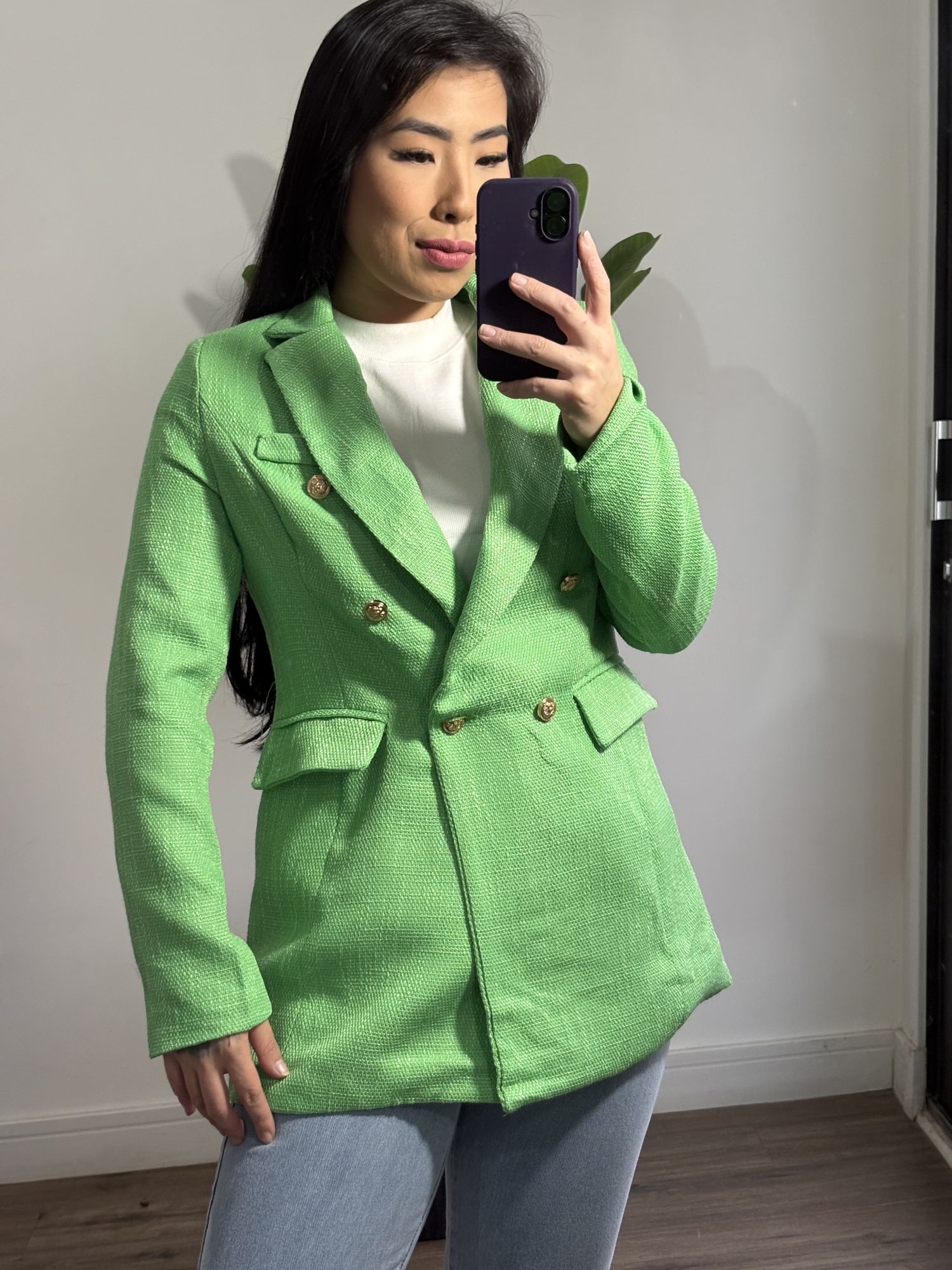 Blazer Tweed Angélica 5608 - Verde