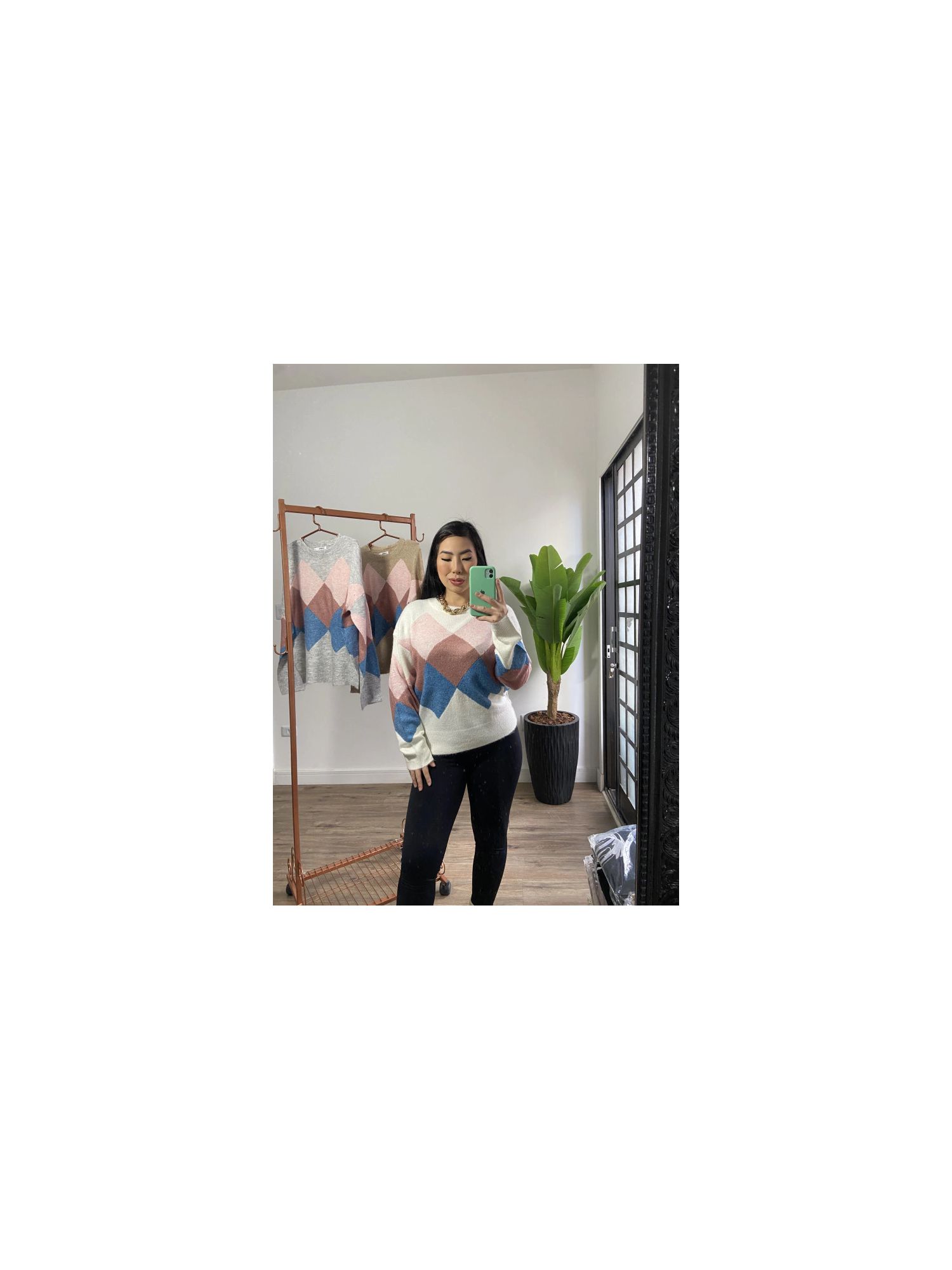 Blusa trico Camille 2890- Bege