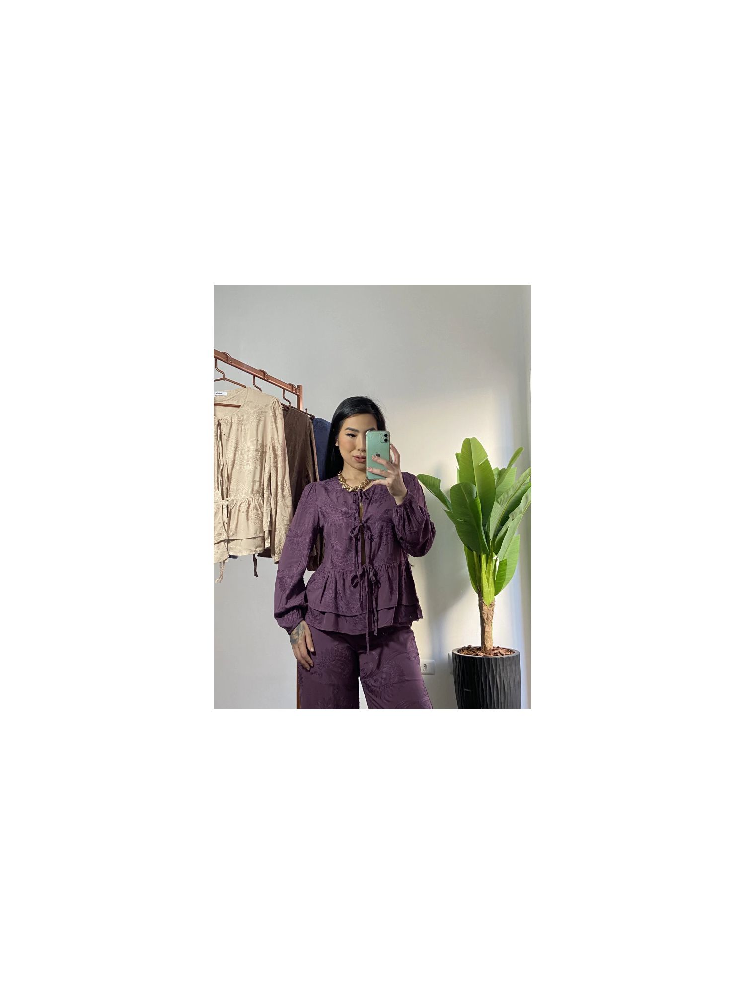 Blusa Bordada Joyce 3303 - Roxo