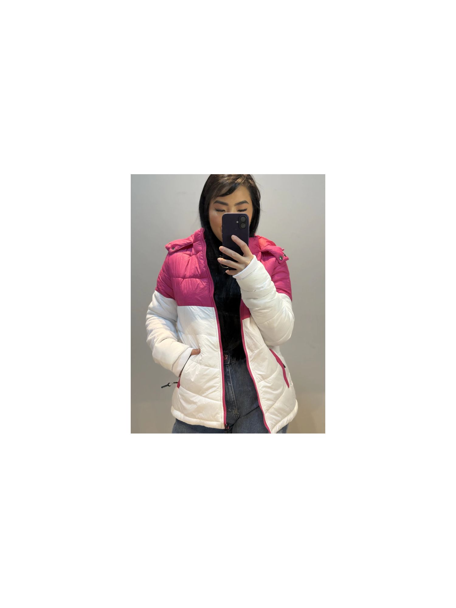 jaqueta roberta branco/pink 0189