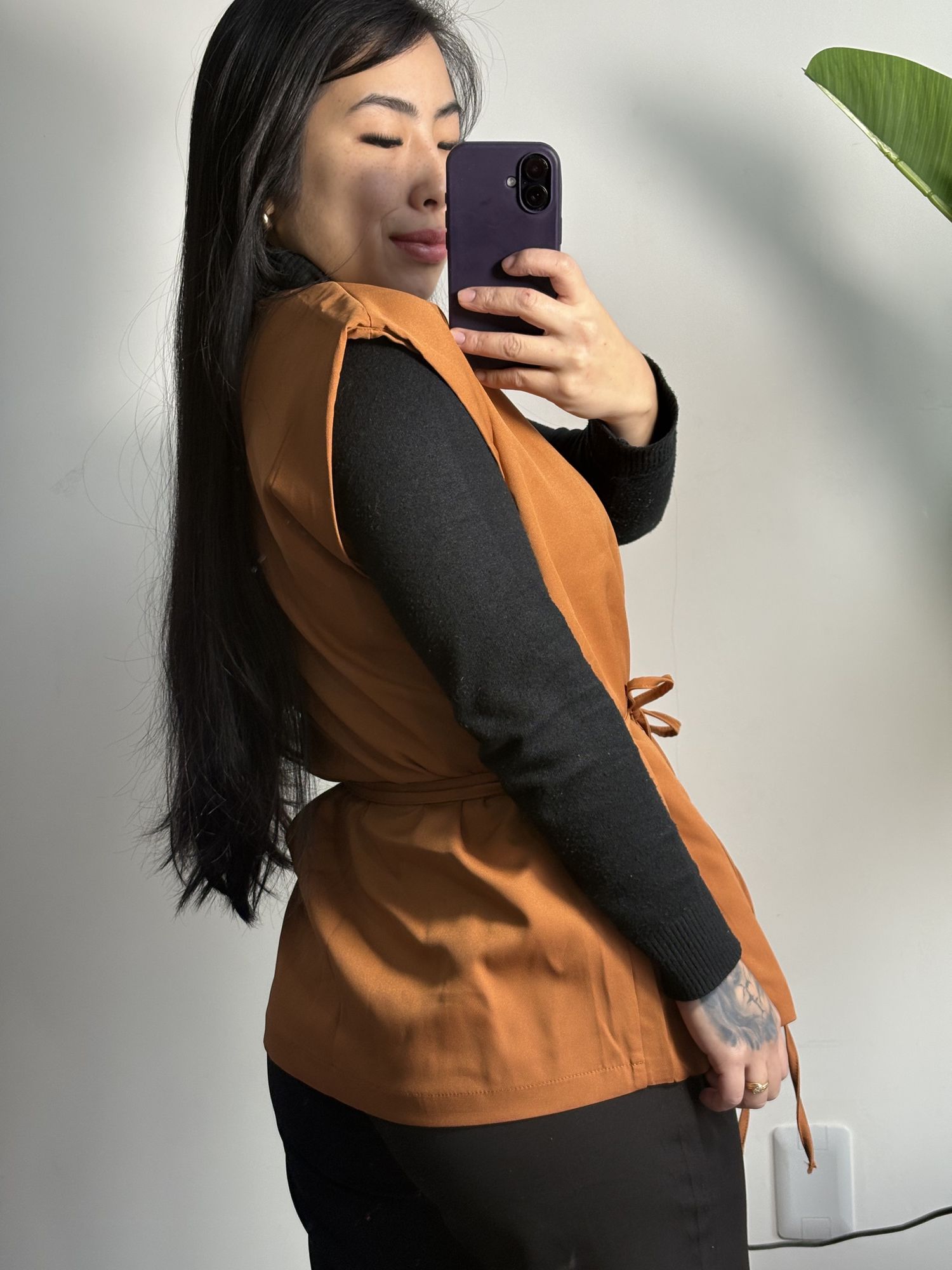 Blusa Kimono Lais 61009- Caramelo