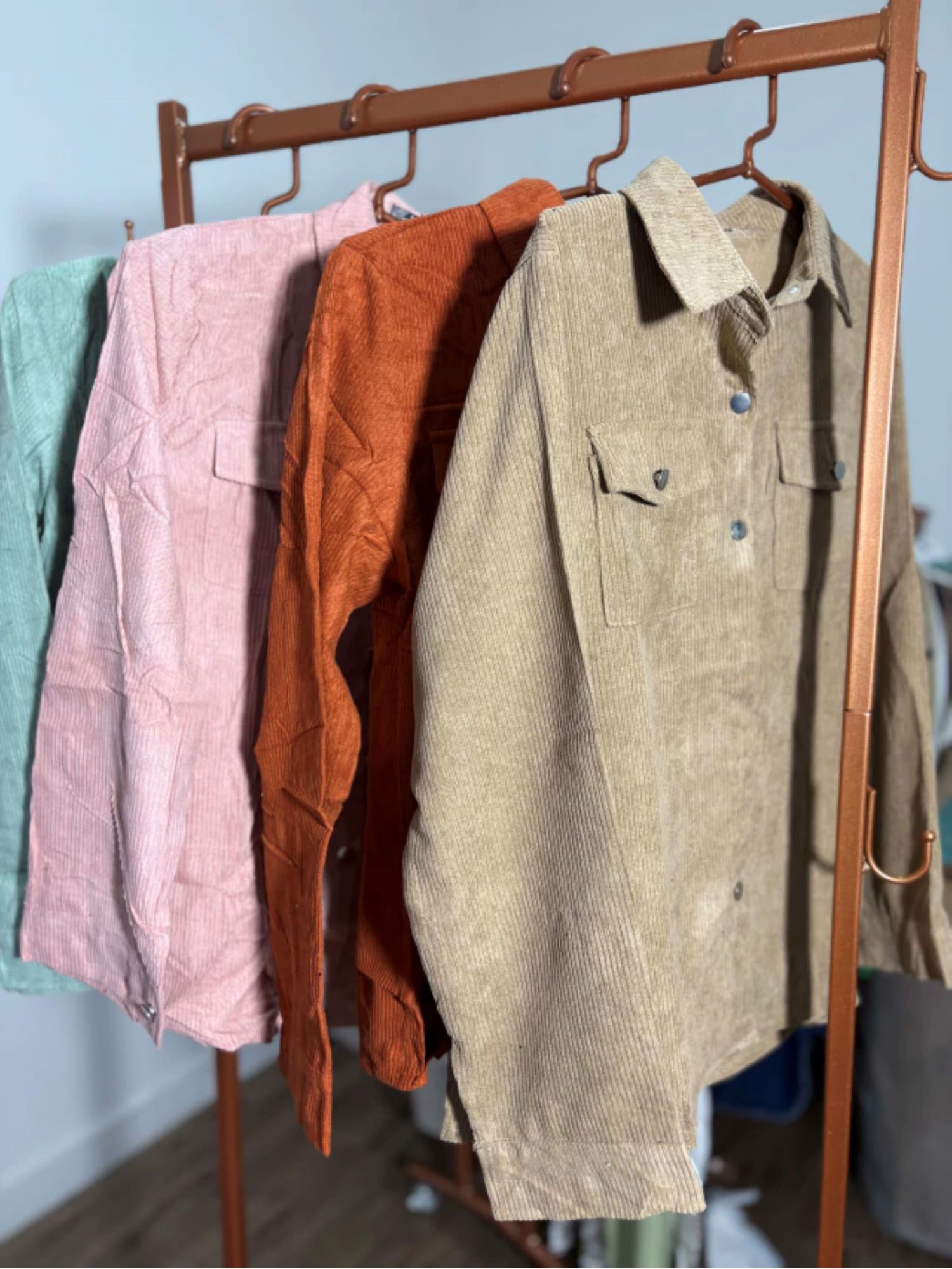 Camisão cotelê Poliana 1432- Terracota