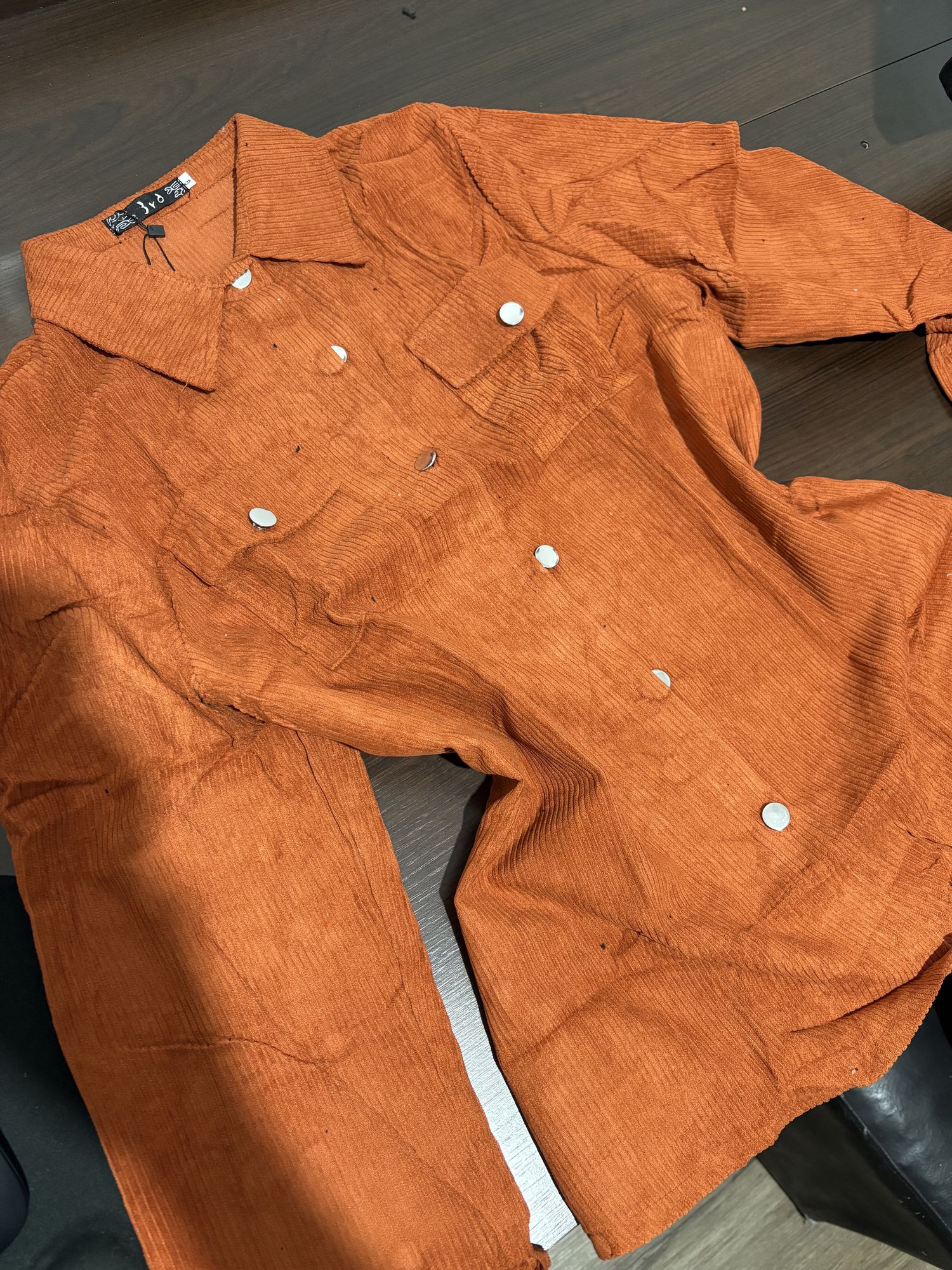 Camisão cotelê Poliana 1432- Terracota