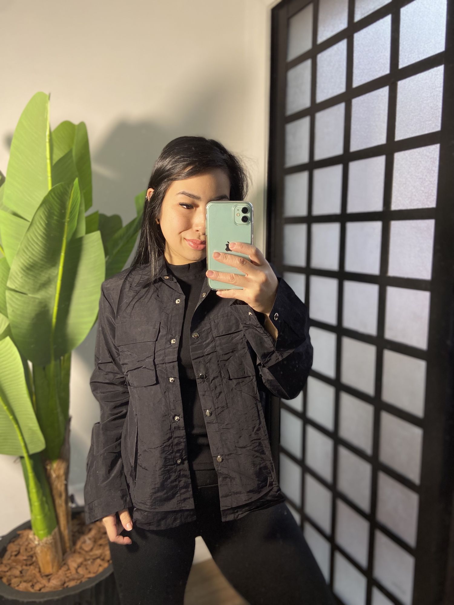 Camisa botões Jaiane 33326- Preto 