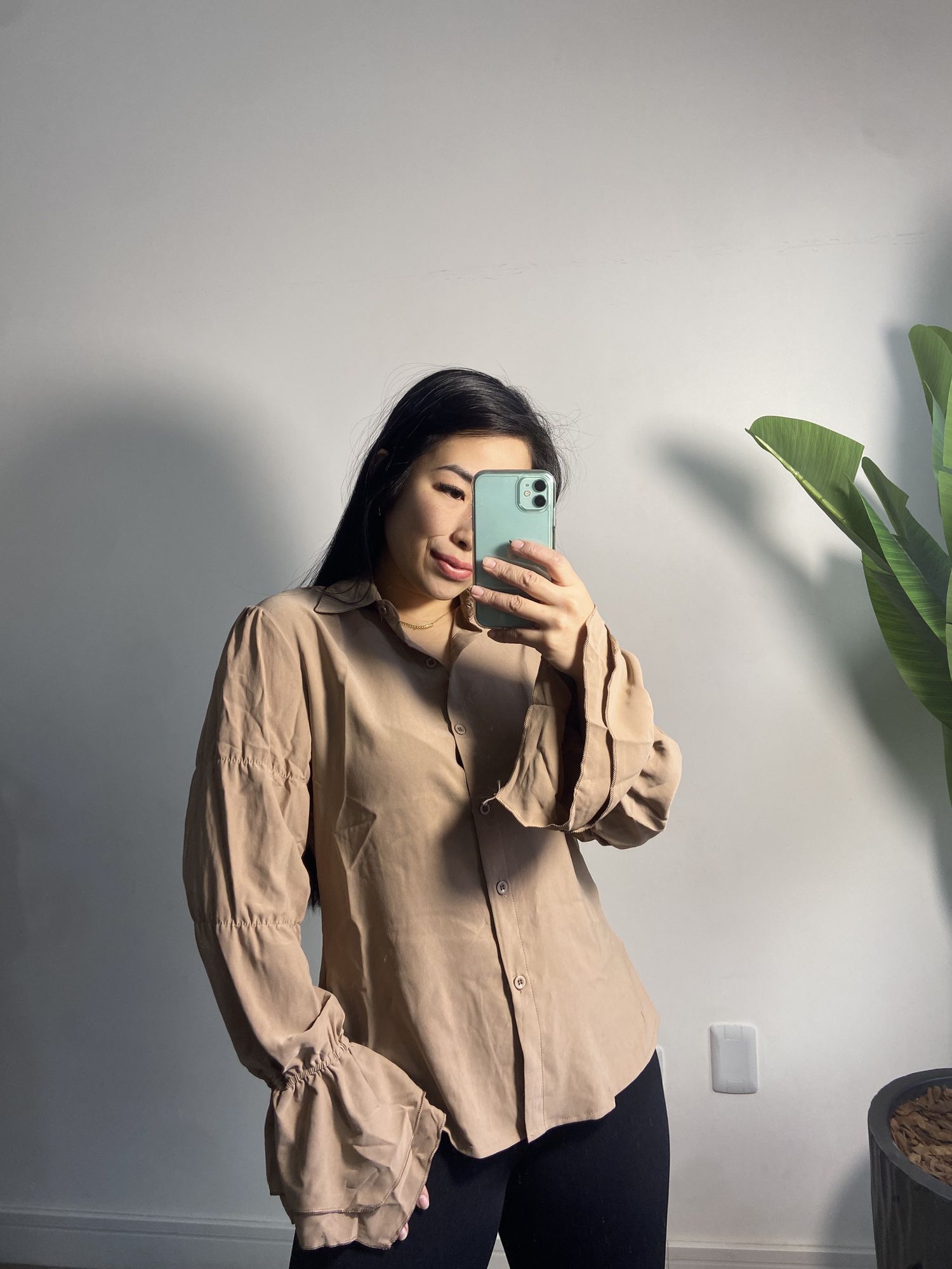 Camisa Larissa 8166 - Bege 