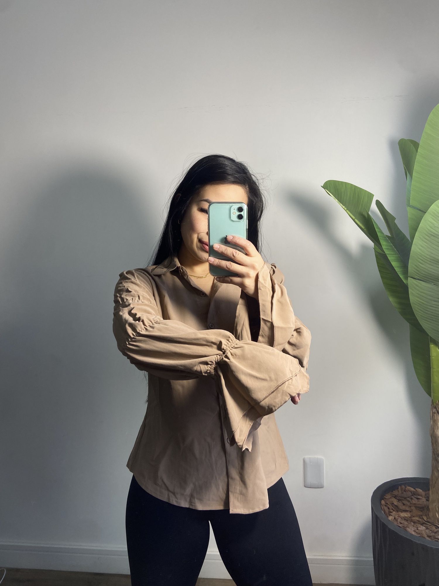 Camisa Larissa 8166 - Bege 