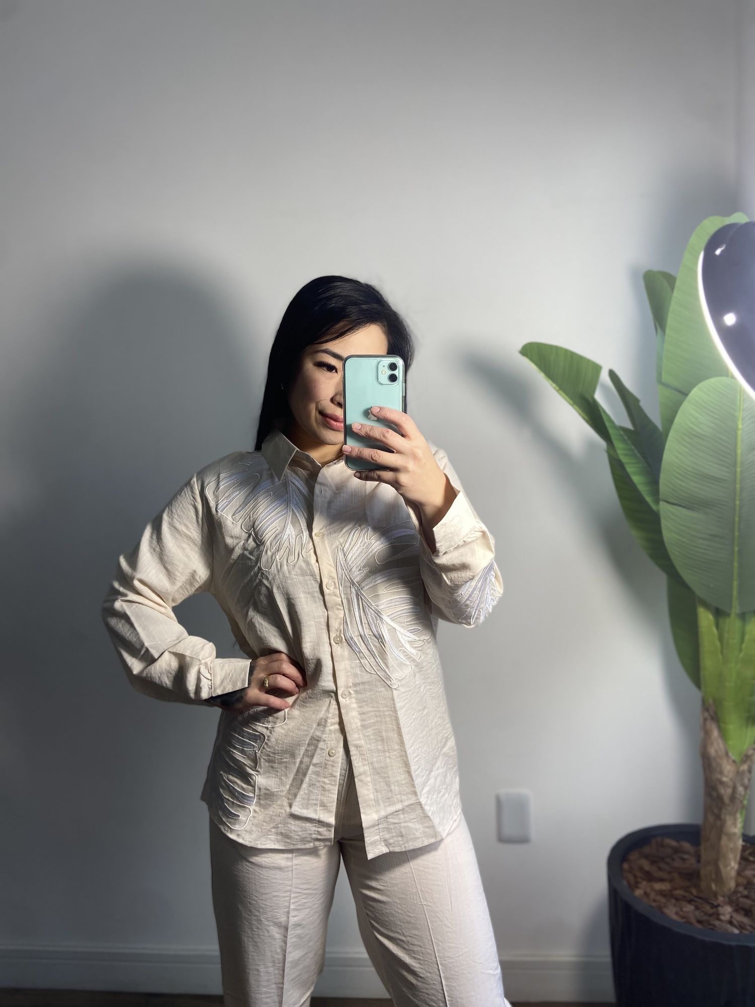 Camisa bordada Juliana 3346 - off
