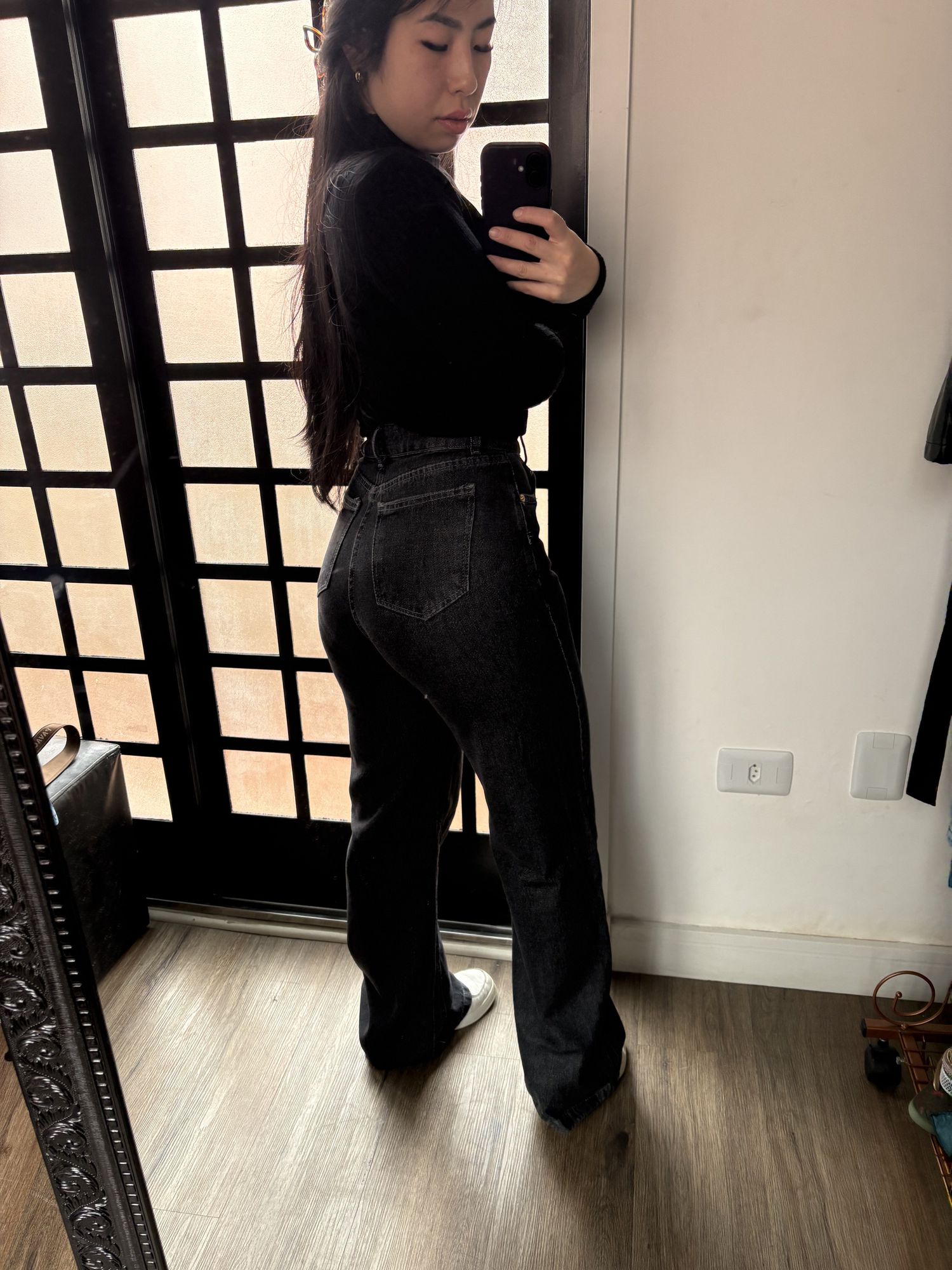 Calça wide leg 150 -preto 