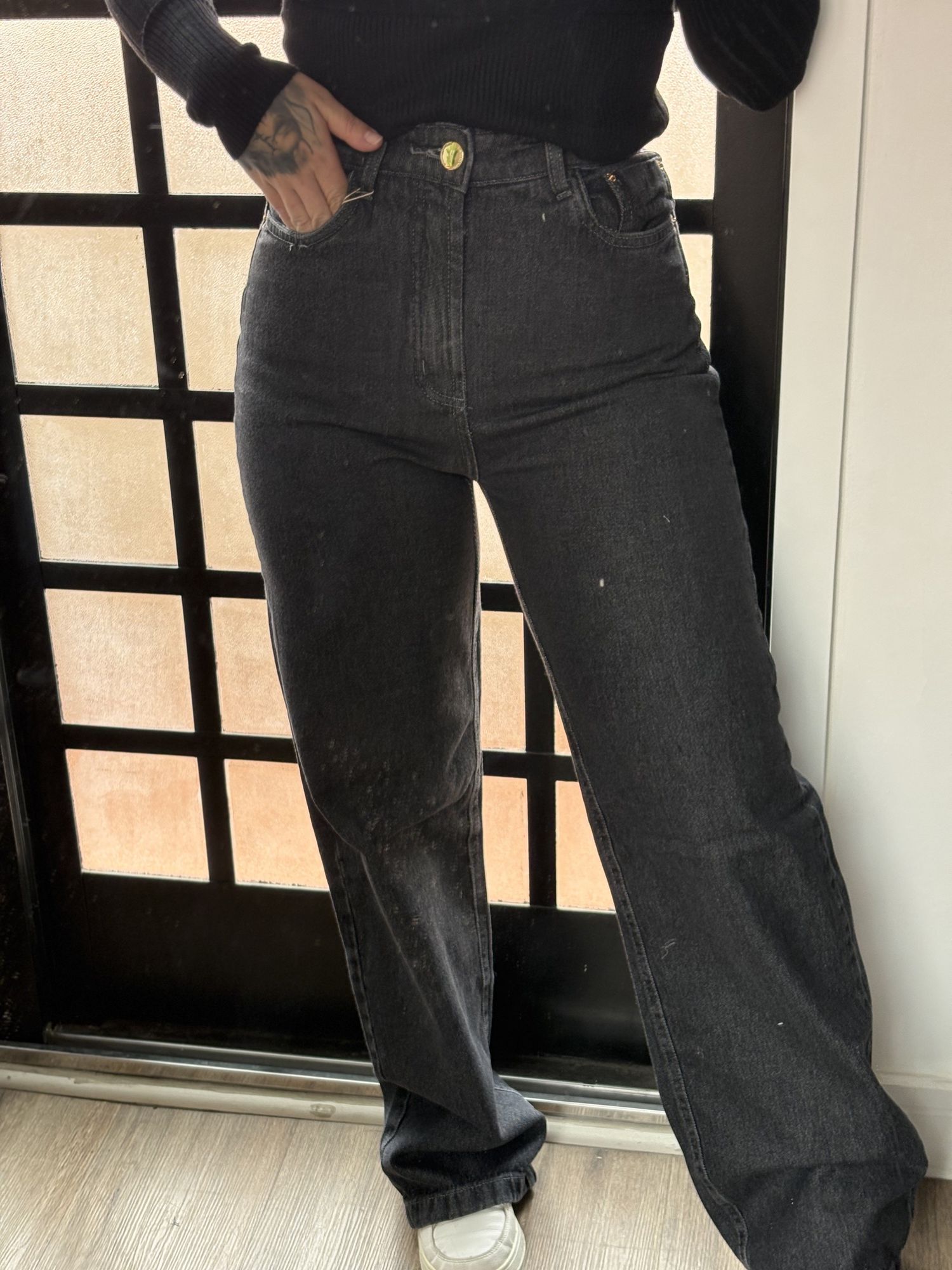 Calça wide leg 150 -preto 