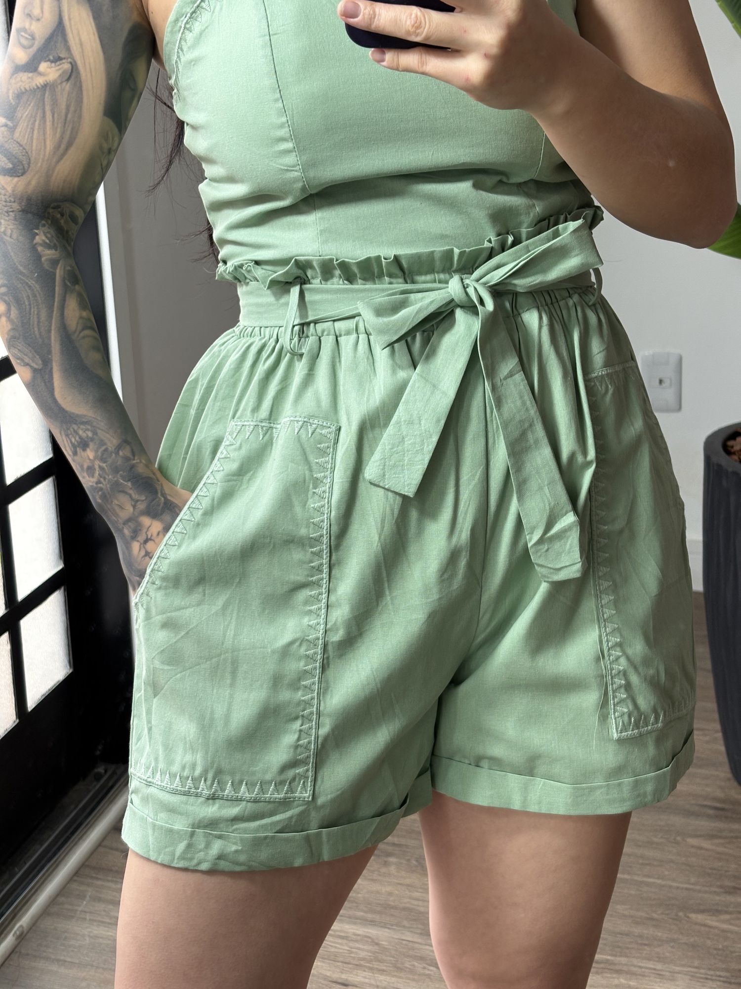 Conjunto shorts Laura 99169 - Verde 