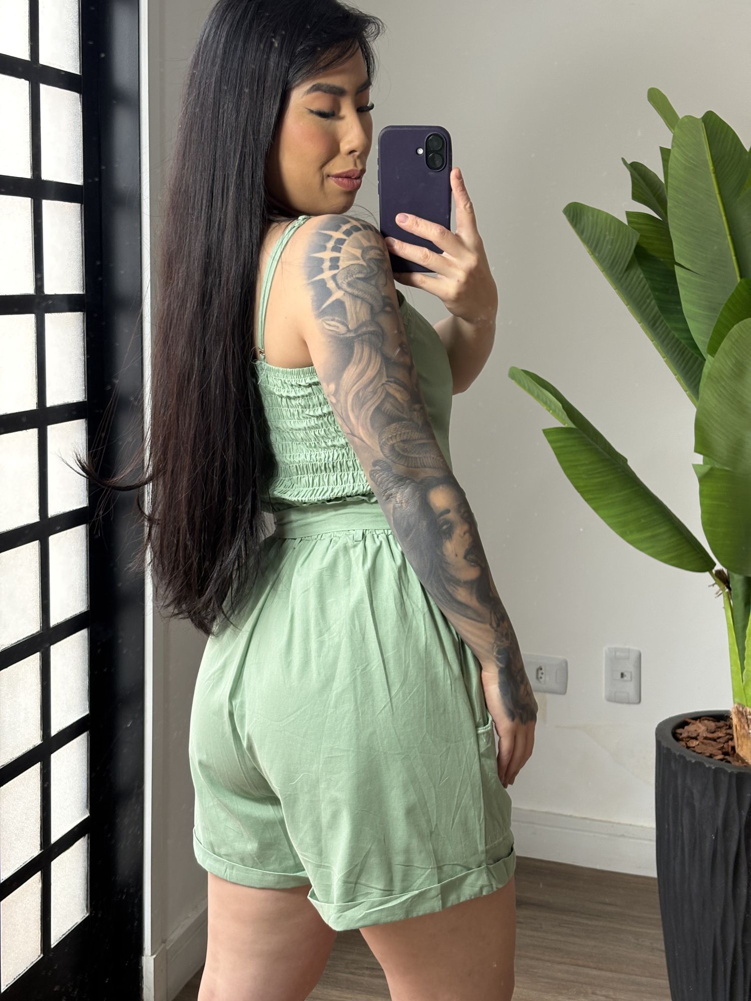 Conjunto shorts Laura 99169 - Verde 