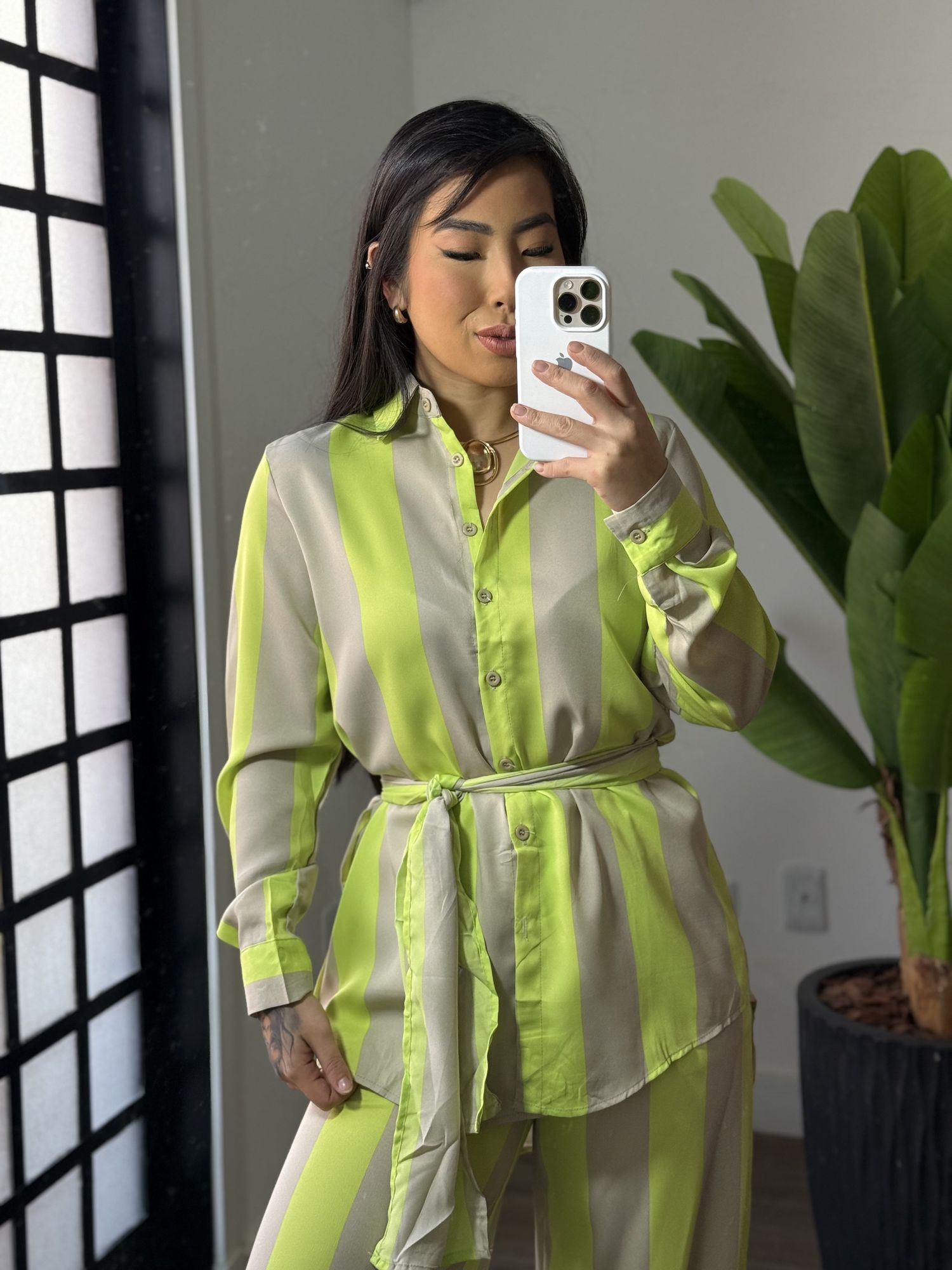 Conjunto Listrado 2353 -verde 