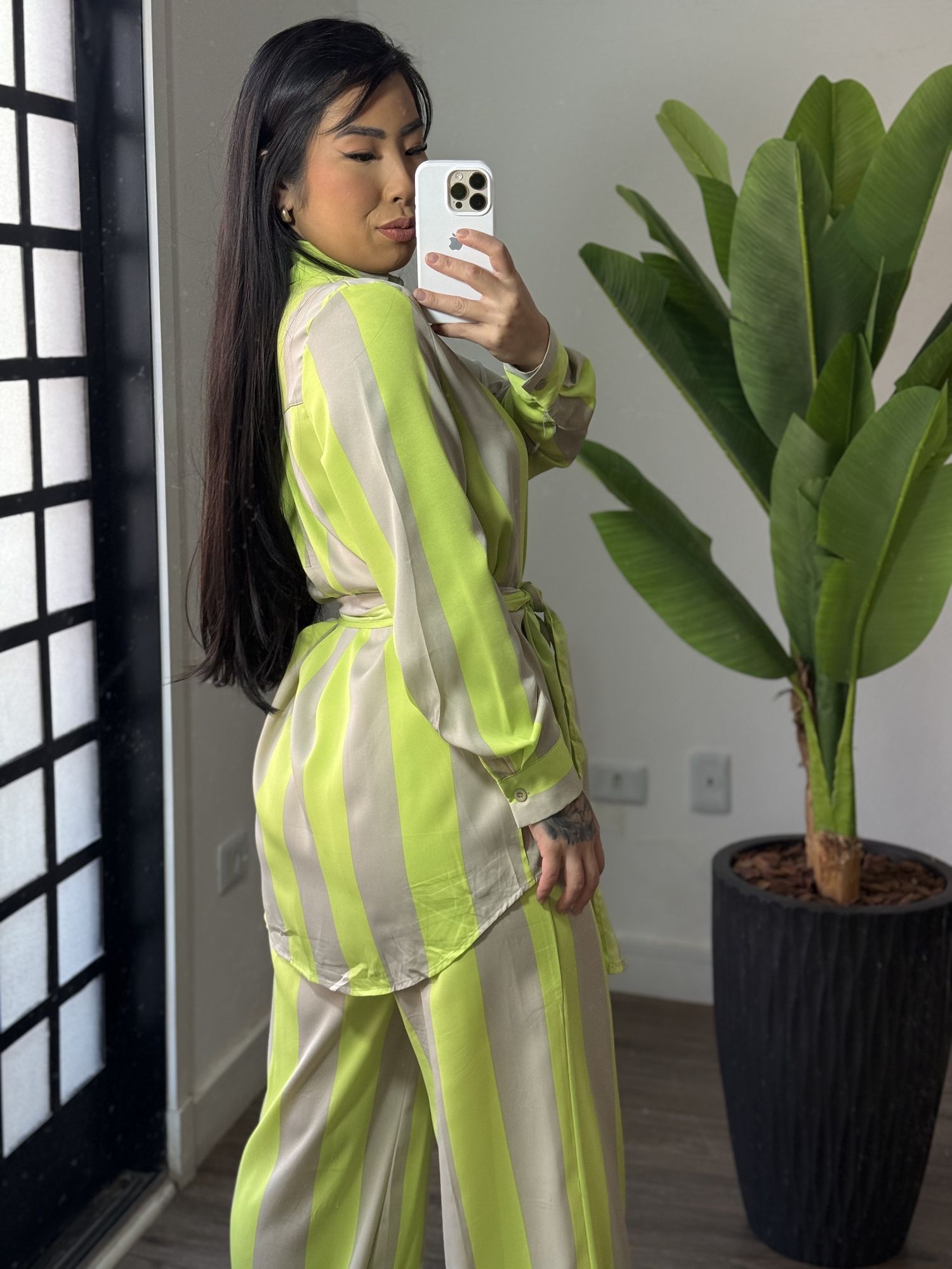 Conjunto Listrado 2353 -verde 