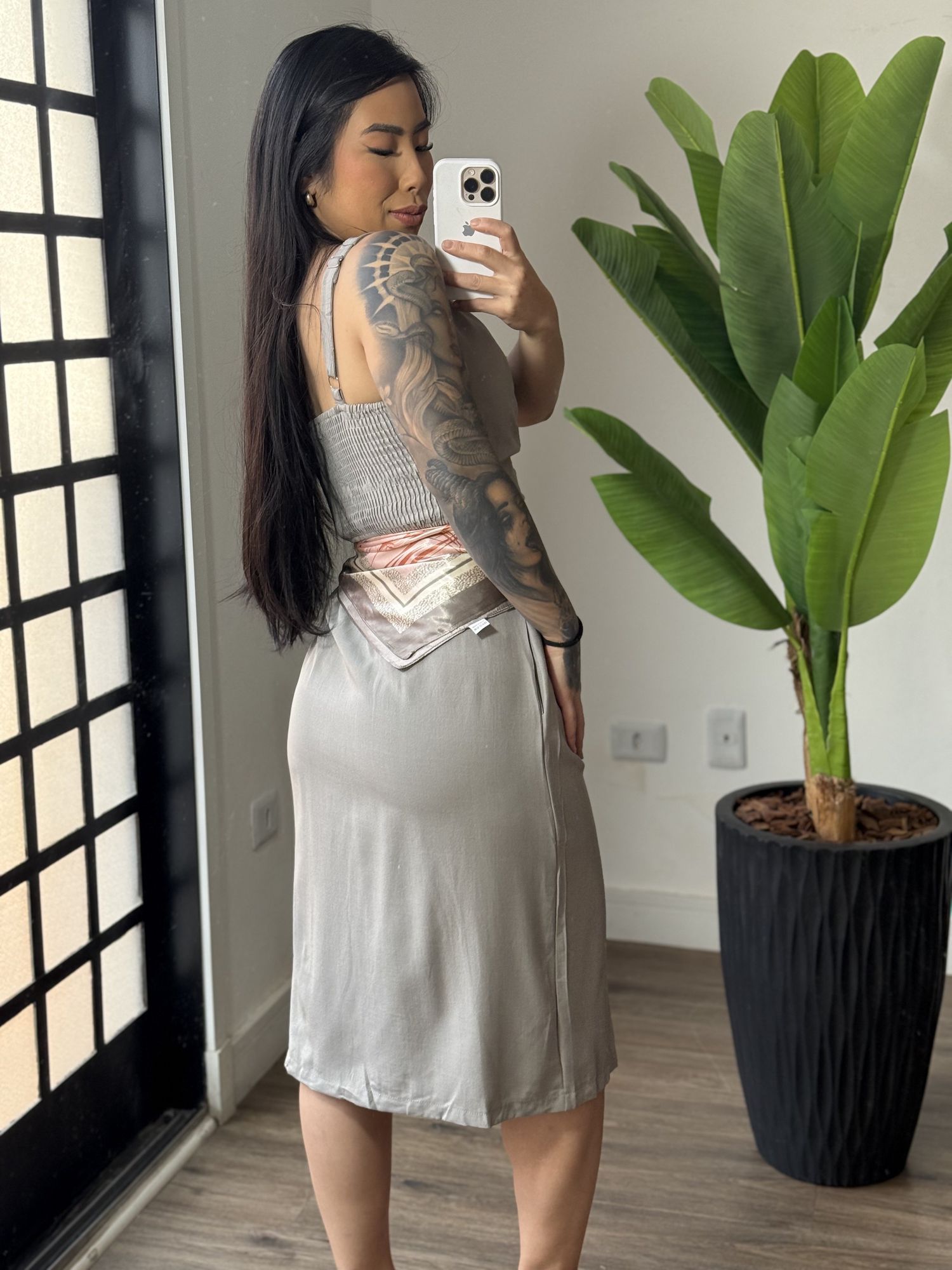 Conjunto saia Sabrina 2127 - Cinza 