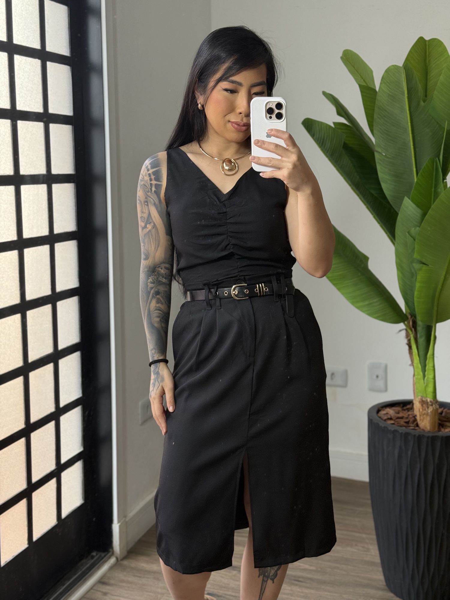 Conjunto saia Sabrina 2127 - Preto 